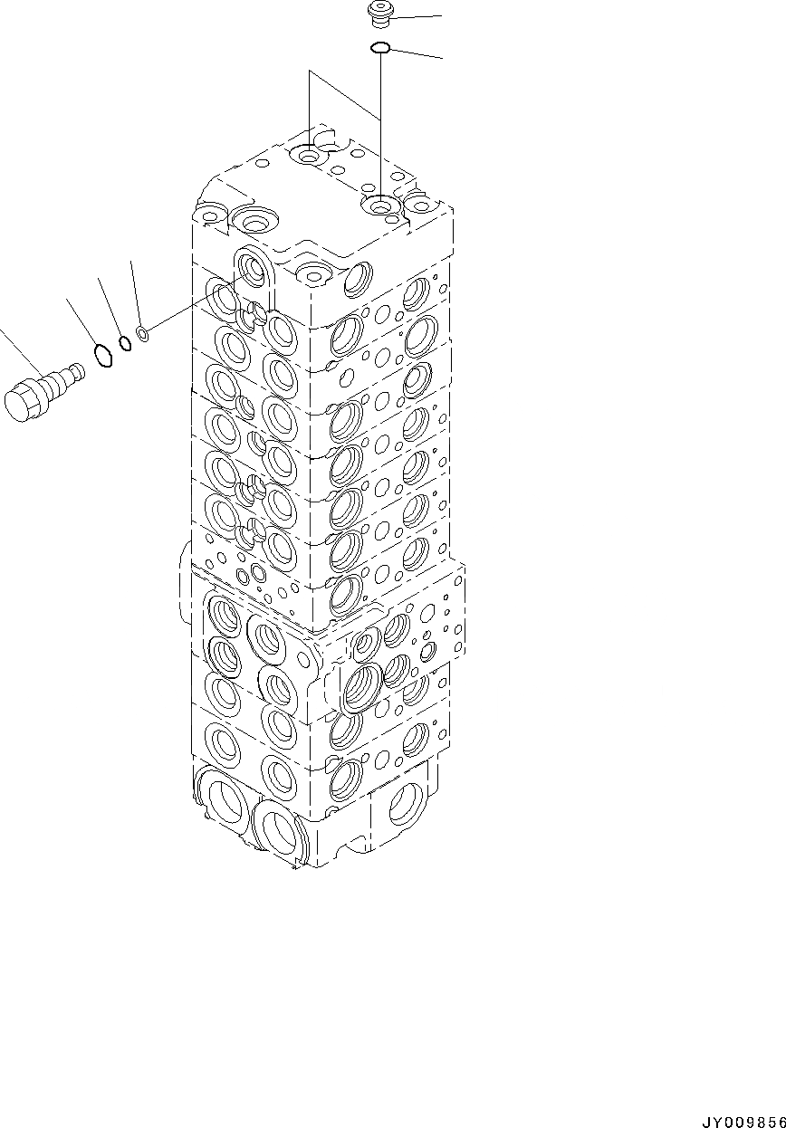 Схема запчастей Komatsu PC55MR-3 - УПРАВЛЯЮЩ. КЛАПАН, ВНУТР. ЧАСТИ (/) (№-) УПРАВЛЯЮЩ. КЛАПАН, -СЕКЦ., PROVISION ДЛЯ -ДОПОЛН. АКТУАТОР ТРУБЫ, ВЫСОК. ЕМК., ОТВ. С ИЗМ. УГЛОМ DOZER, ДЛЯ СЕВ. АМЕРИКИ