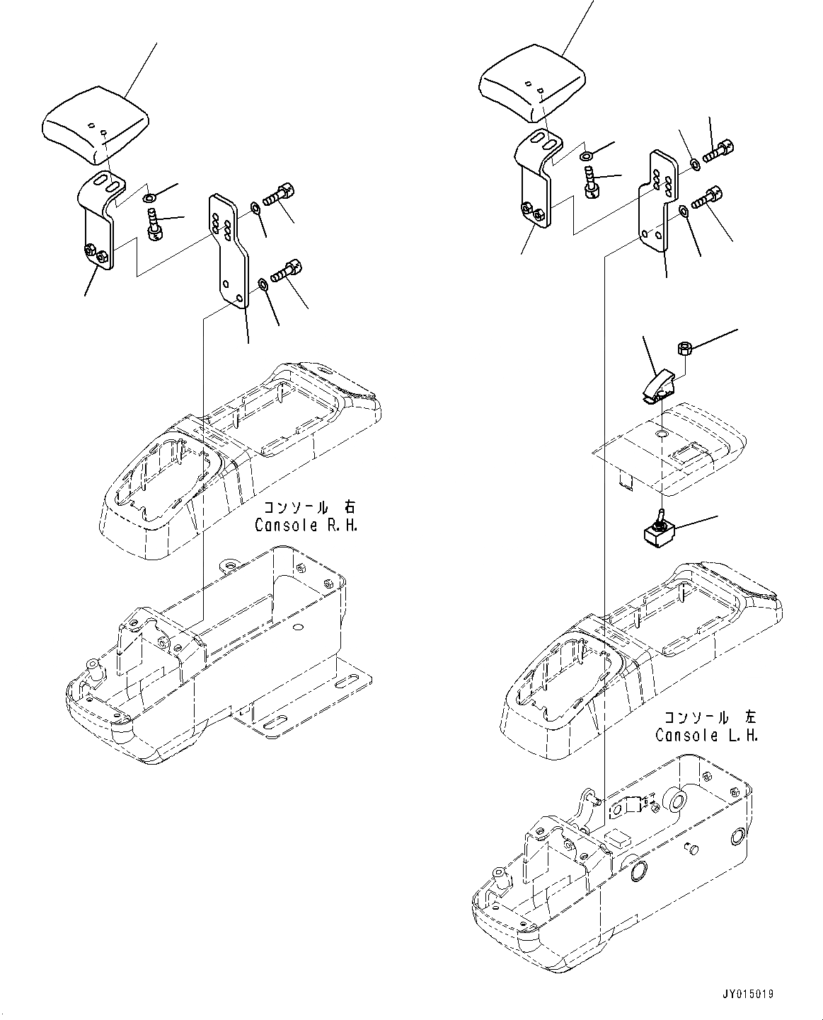 Схема запчастей Komatsu PC55MR-3 - КАБИНА, WRIST REST (№-) КАБИНА, С КАБИНОЙ ОБОГРЕВАТЕЛЬ., МАСТЕР КЛЮЧ, ДЛЯ АВСТРАЛИИ И НОВ. ZEALAND, PROVISION ДЛЯ -ДОПОЛН. АКТУАТОР ТРУБЫ, ВЫСОК. ЕМК.