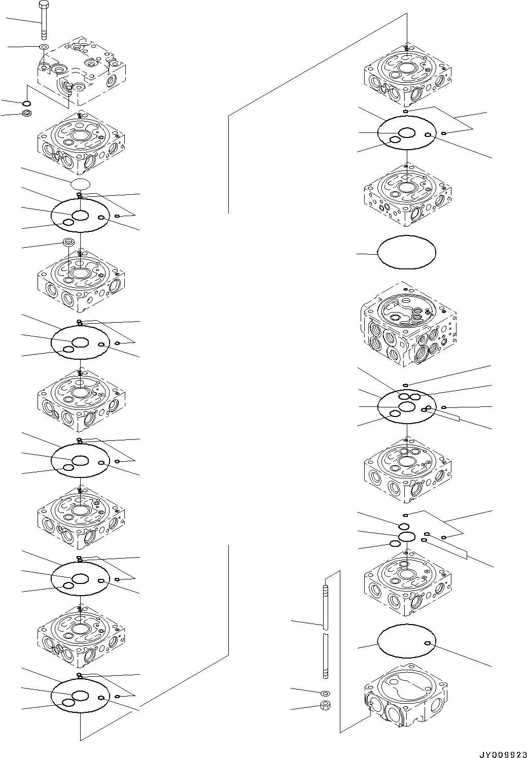 Схема запчастей Komatsu PC45MR-3 - УПРАВЛЯЮЩ. КЛАПАН, 9-СЕКЦИОНН., PROVISION ДЛЯ -ДОПОЛН. АКТУАТОР ТРУБЫ, ВЫСОК. ЕМК., ВНУТР. ЧАСТИ (/) (№-) УПРАВЛЯЮЩ. КЛАПАН, 9-СЕКЦИОНН., PROVISION ДЛЯ -ДОПОЛН. АКТУАТОР ТРУБЫ, ВЫСОК. ЕМК.