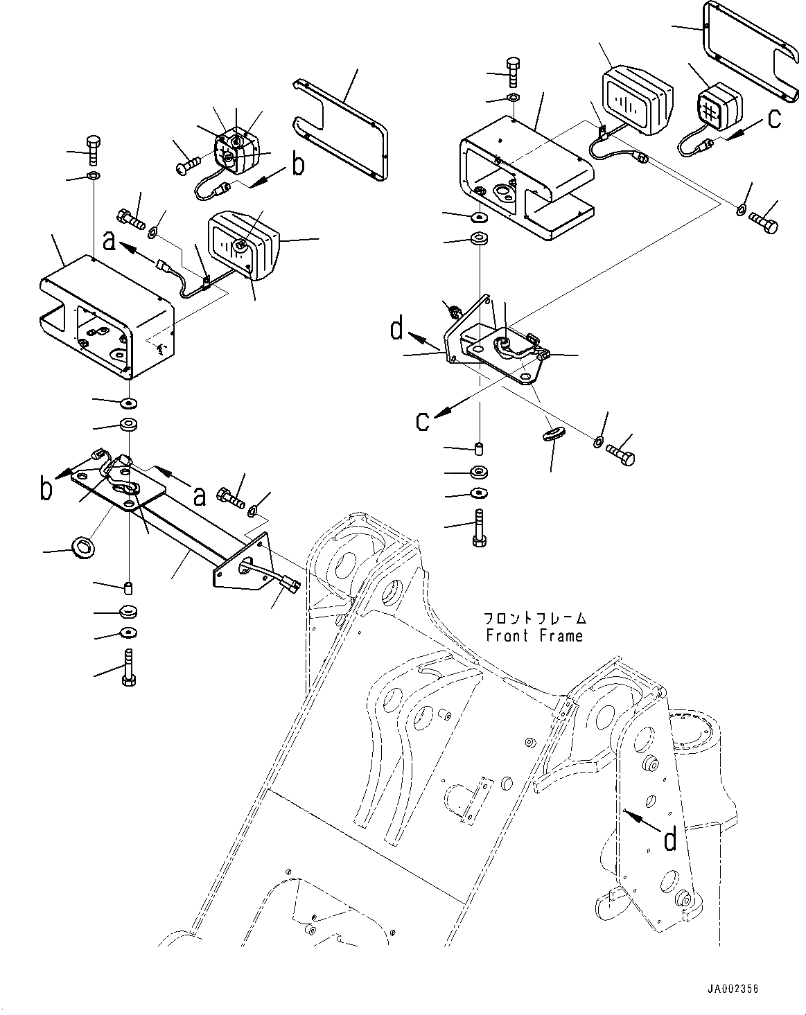 Схема запчастей Komatsu WA150-6 - ПЕРЕДН. ОСВЕЩЕНИЕ (№8-8) ПЕРЕДН. ОСВЕЩЕНИЕ, БЕЗ ПЕРЕДН. ЛАМПА РАБОЧ. ОСВЕЩЕНИЯ