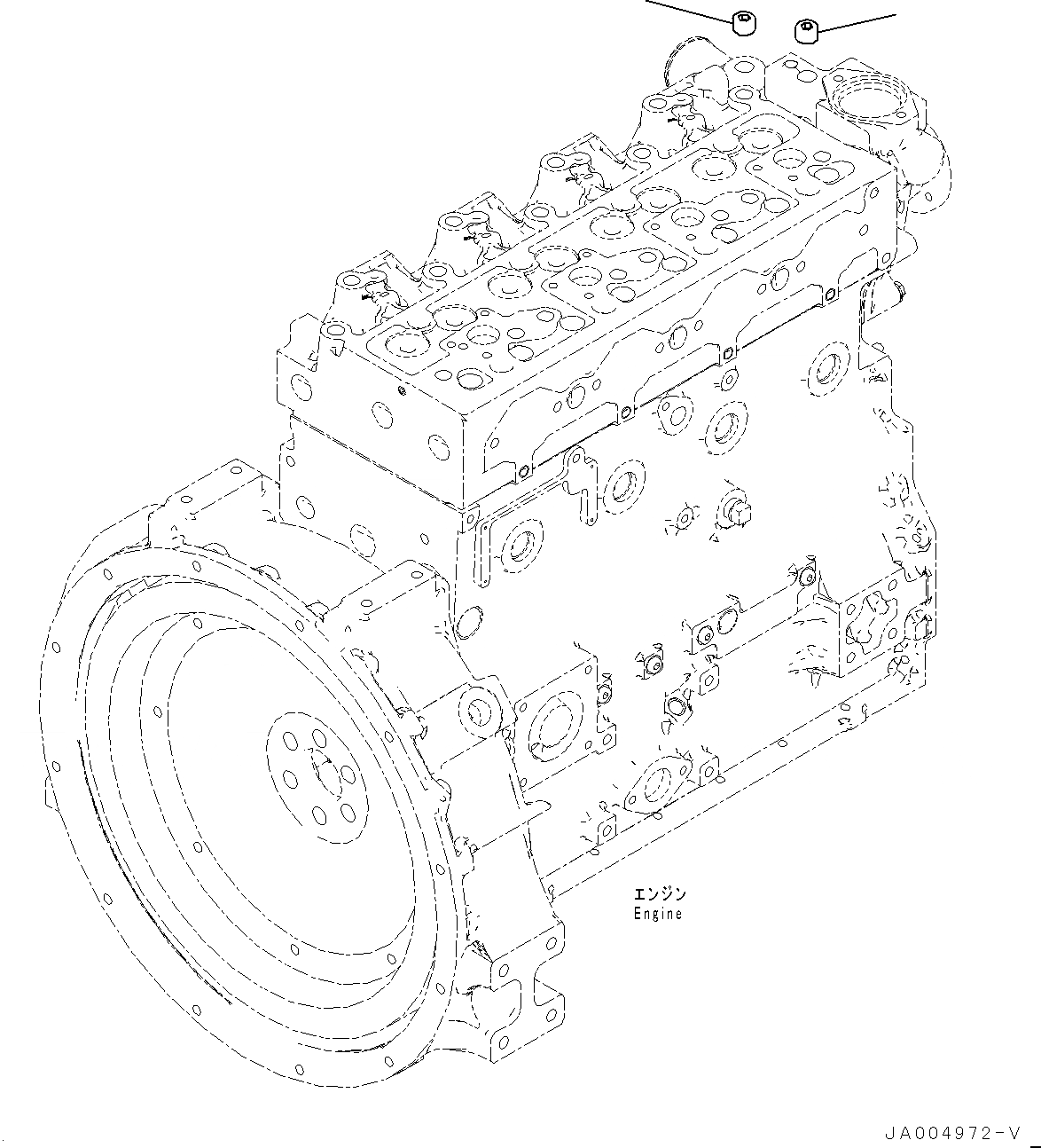 Схема запчастей Komatsu WA150-6 - ЗАГЛУШКА (№8-) ЗАГЛУШКА, БЕЗ КОНДИЦ. ВОЗДУХА