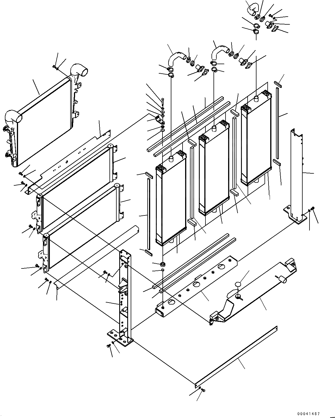 Схема запчастей Komatsu PC800-8E0 - СИСТЕМА ОХЛАЖДЕНИЯ, РАДИАТОР, ПОСЛЕОХЛАДИТЕЛЬ И МАСЛООХЛАДИТЕЛЬ СИСТЕМА ОХЛАЖДЕНИЯ