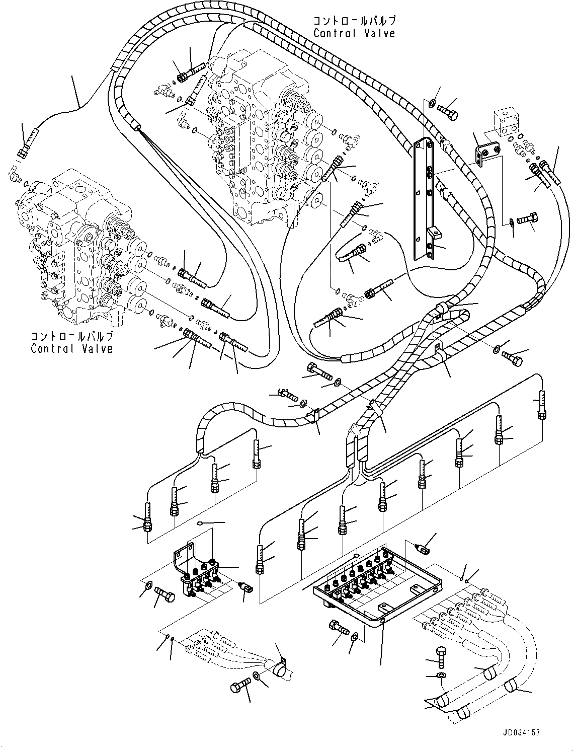 Схема запчастей Komatsu PC800-8E0 - ПРОПОРЦИОНАЛЬН. PRESSURE УПРАВЛ-Е (PPC) ТРУБЫ СОЕД-Е, СОЕД-Е (№-) ПРОПОРЦИОНАЛЬН. PRESSURE УПРАВЛ-Е (PPC) ТРУБЫ СОЕД-Е, БЕЗ СТРЕЛА И РУКОЯТЬ ГИДРАВЛ DRIFT PREВЕНТИЛЯТОРION КЛАПАН