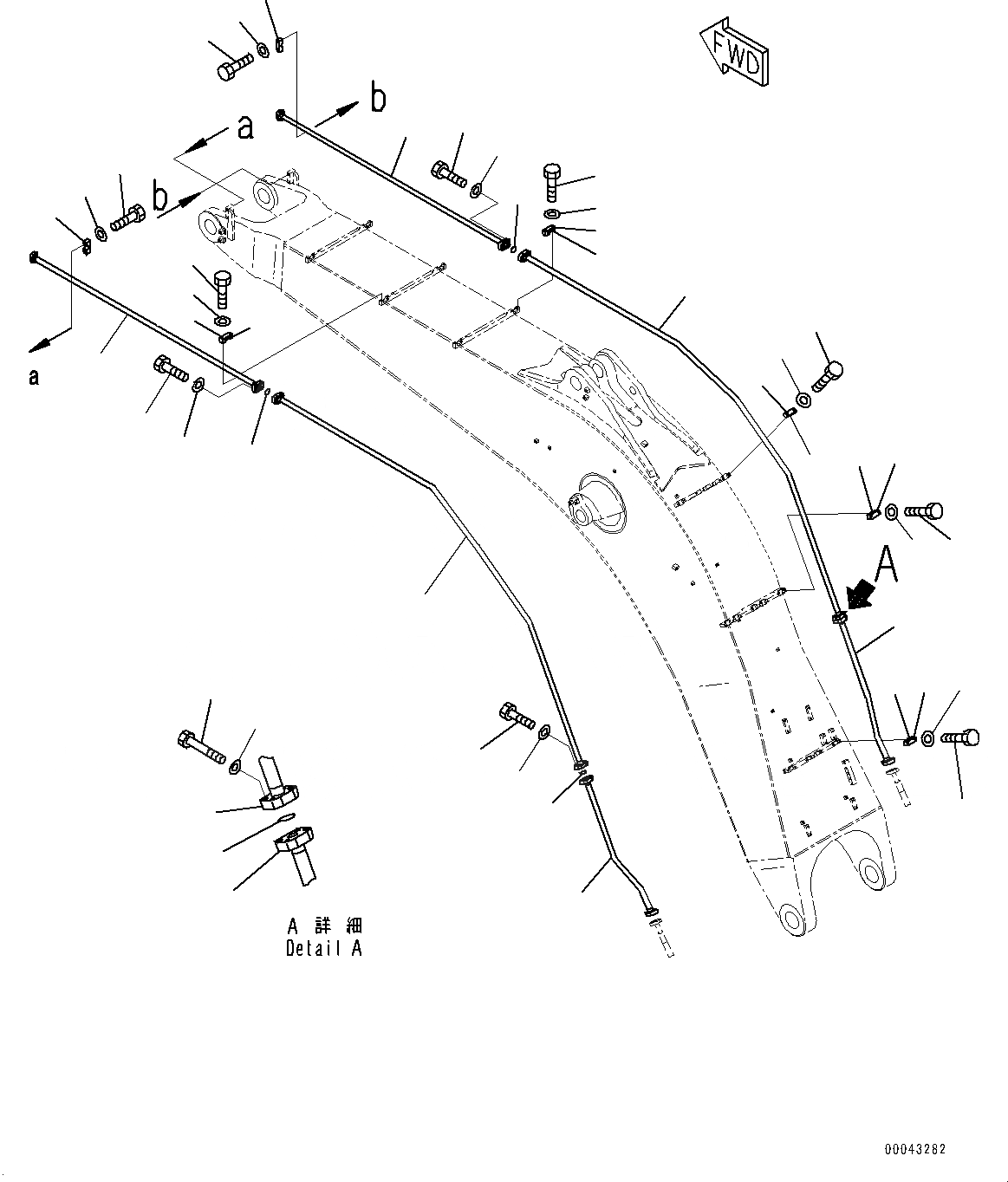 Схема запчастей Komatsu PC800-8E0 - СТРЕЛА, ЦИЛИНДР КОВША ТРУБЫ (№-) СТРЕЛА, 8MM, СТРЕЛА И РУКОЯТЬ ГИДРАВЛ DRIFT PREВЕНТИЛЯТОРION КЛАПАН