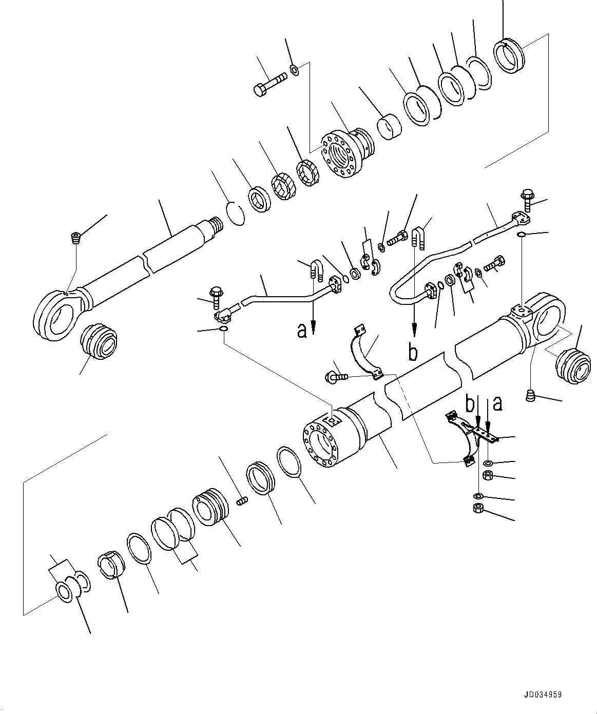 Схема запчастей Komatsu PC800-8E0 - РАБОЧЕЕ ОБОРУДОВАНИЕ, ЦИЛИНДР СТРЕЛЫ, ПРАВ. (№-) РАБОЧЕЕ ОБОРУДОВАНИЕ, БЕЗ ЦИЛИНДР SLIDING ЧАСТИ КОРПУСА, БЕЗ СОЕДИНИТЕЛЬН. ЗВЕНО, ПРЯМАЯ ЛОПАТА CONFIGURATION