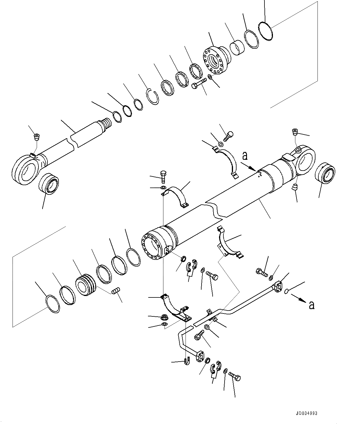 Схема запчастей Komatsu PC800-8E0 - РАБОЧЕЕ ОБОРУДОВАНИЕ, ЦИЛИНДР КОВША, ПРАВ. (№-) РАБОЧЕЕ ОБОРУДОВАНИЕ, С ЦИЛИНДР SLIDING ЧАСТИ КОРПУСА, БЕЗ СОЕДИНИТЕЛЬН. ЗВЕНО, ПРЯМАЯ ЛОПАТА CONFIGURATION