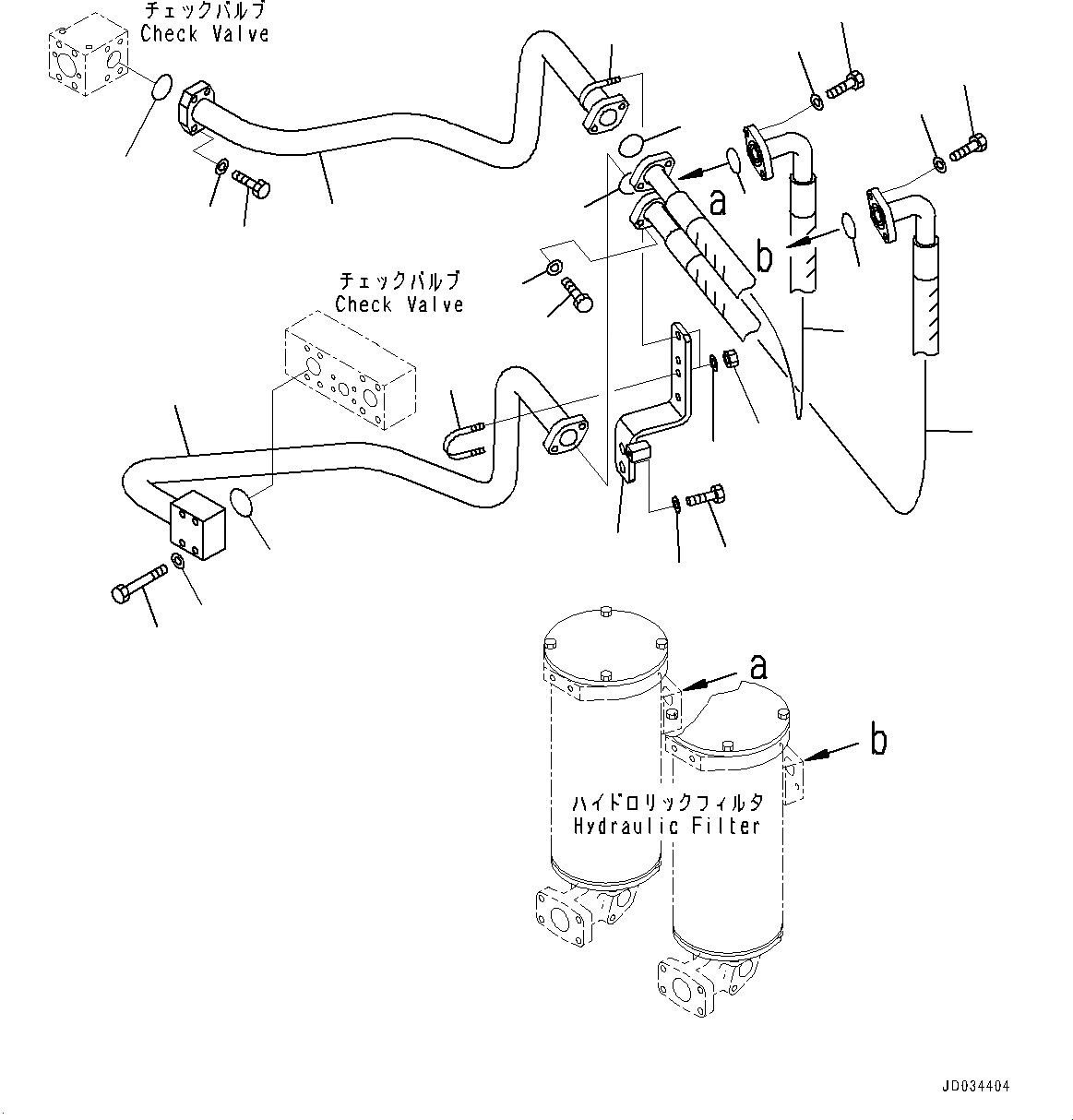 Схема запчастей Komatsu PC800LC-8E0 - ВОЗВРАТ. ТРУБЫ ВОЗВРАТ. ТРУБЫ