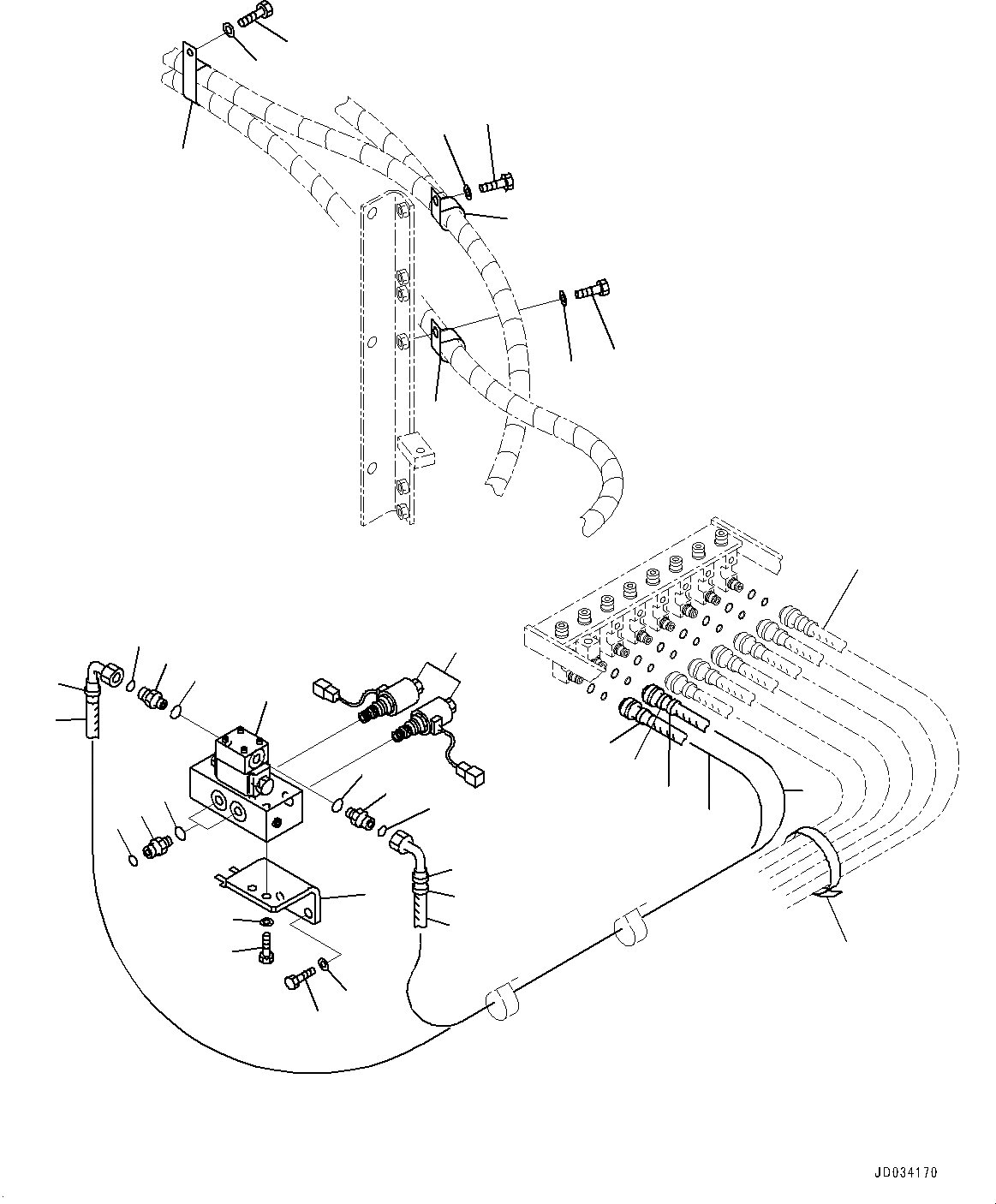 Схема запчастей Komatsu PC800LC-8E0 - ПРОПОРЦИОНАЛЬН. PRESSURE УПРАВЛ-Е (PPC) ТРУБЫ СОЕД-Е, СТРЕЛА И РУКОЯТЬ, СТРЕЛА КЛАПАН ТРУБЫ ПРОПОРЦИОНАЛЬН. PRESSURE УПРАВЛ-Е (PPC) ТРУБЫ СОЕД-Е, СТРЕЛА И РУКОЯТЬ