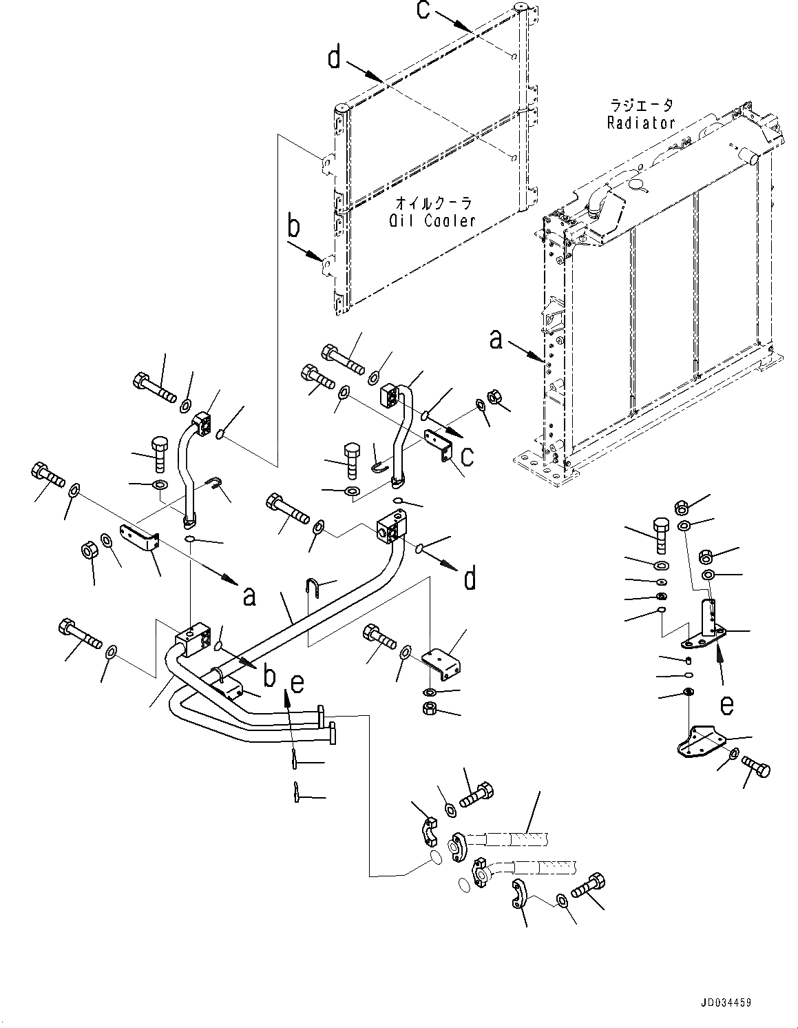 Схема запчастей Komatsu PC800LC-8E0 - СИСТЕМА ОХЛАЖДЕНИЯ, ЛИНИИ МАСЛООХЛАДИТЕЛЯ (№-) СИСТЕМА ОХЛАЖДЕНИЯ, БЕЗ КОНДИЦ. ВОЗДУХА