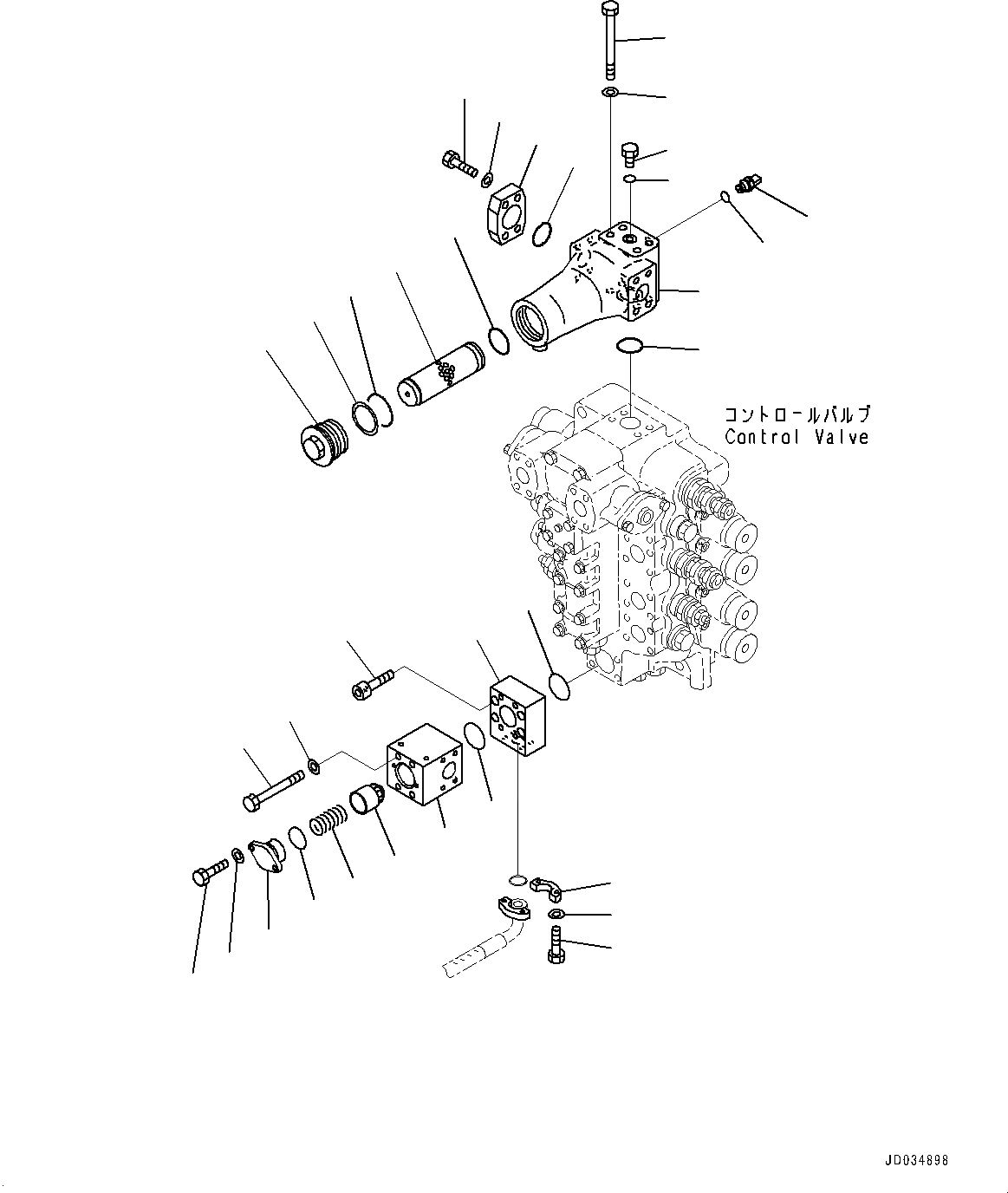 Схема запчастей Komatsu PC800LC-8E0 - УПРАВЛЯЮЩ. КЛАПАН, КЛАПАН КОНТРОЛЯ ПОДЪЕМА И ПРОХОДНОЙ ФИЛЬТР (/) (№-) УПРАВЛЯЮЩ. КЛАПАН, АНГЛ., США И PUERTO RICO, СТРЕЛА И РУКОЯТЬ ГИДРАВЛ DRIFT PREВЕНТИЛЯТОРION КЛАПАН