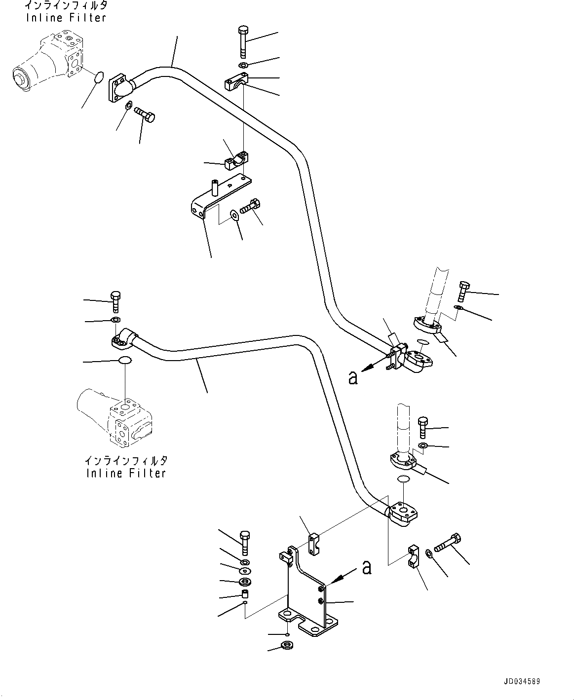 Схема запчастей Komatsu PC800LC-8E0 - ПОДАЮЩ. ТРУБЫ, ПРОХОДНОЙ ФИЛЬТР (№-) ПОДАЮЩ. ТРУБЫ, ПРОТИВОВЕС REMOVER