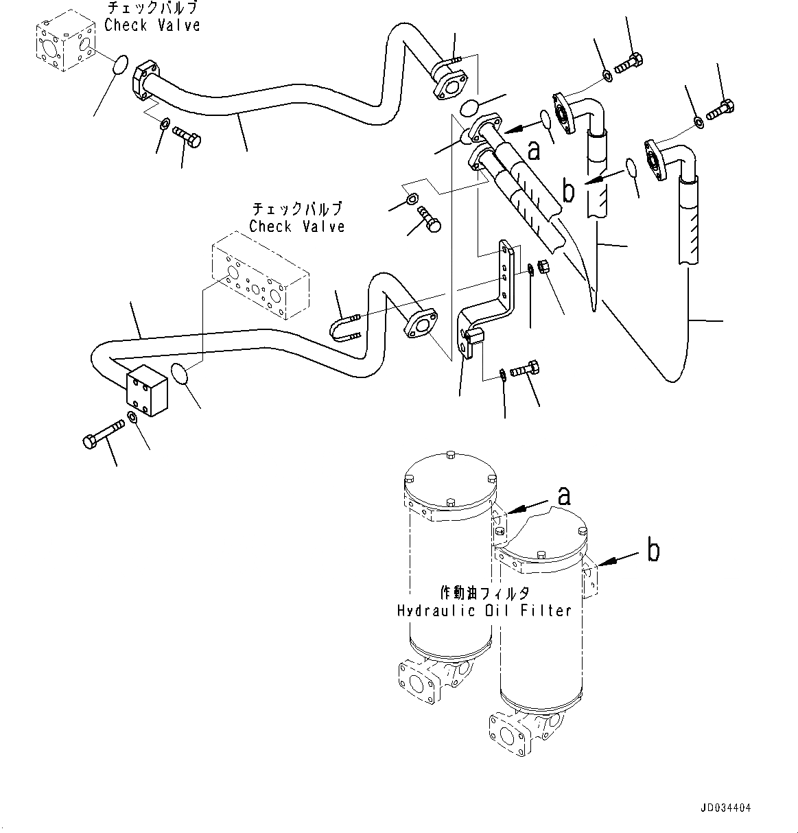 Схема запчастей Komatsu PC800LC-8E0 - ВОЗВРАТ. ТРУБЫ (№-) ВОЗВРАТ. ТРУБЫ