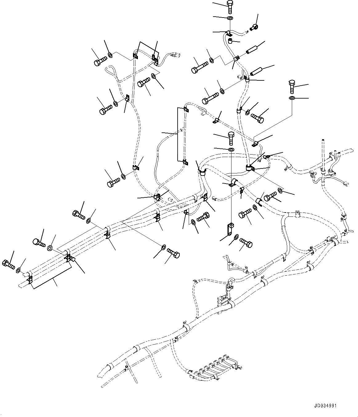 Схема запчастей Komatsu PC850-8E0 - ПРОВОДКА, КРЕПЛЕНИЕ (/) (№-) ПРОВОДКА, БЕЗ -СЕРВИСНЫЙ КЛАПАН, CHINA БЕЗОПАСН. REGULATION
