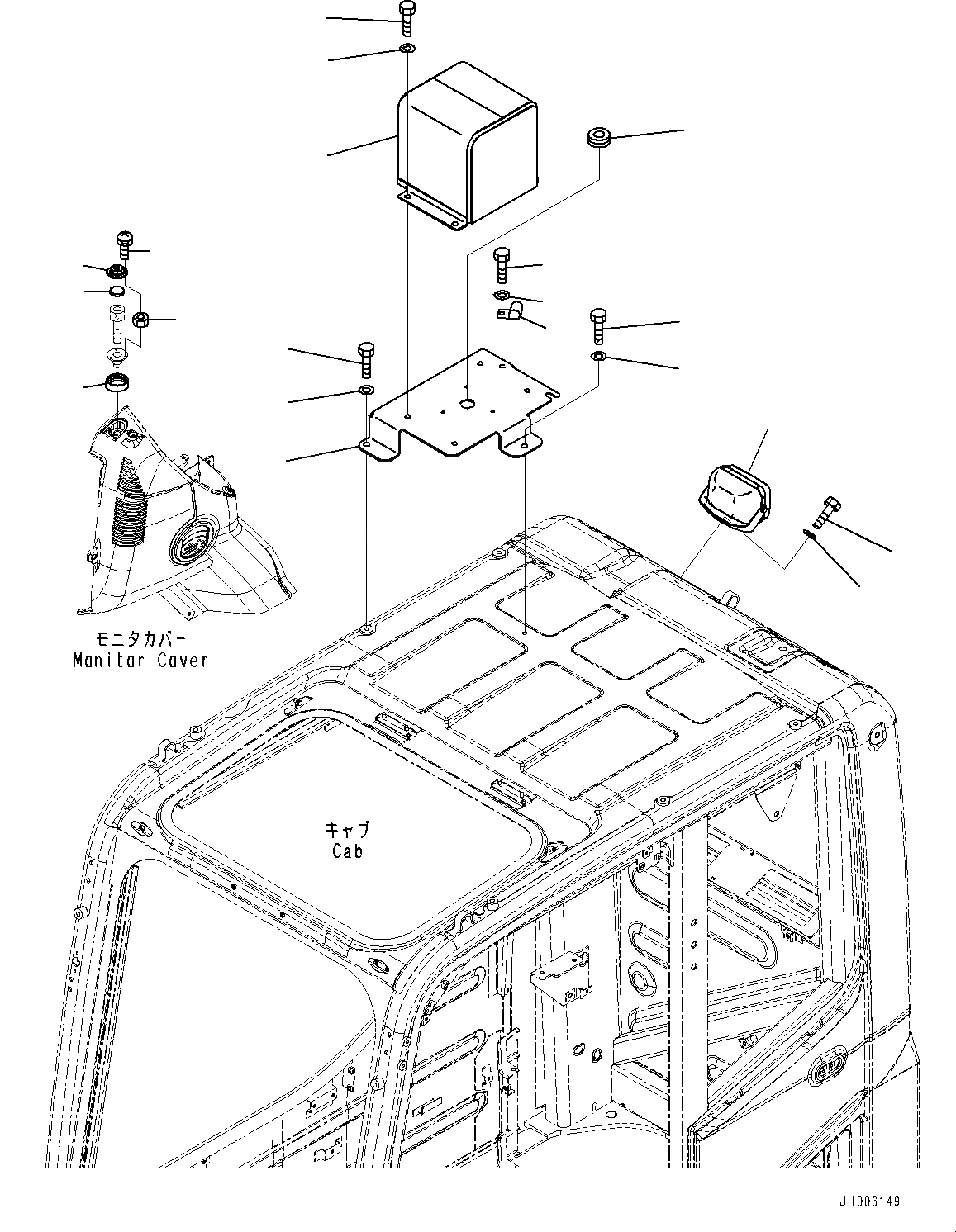 Схема запчастей Komatsu PC850-8E0 - ПРОБЛЕСК. МАЯК (№7-) ПРОБЛЕСК. МАЯК, ДЛЯ АВСТРАЛИИ