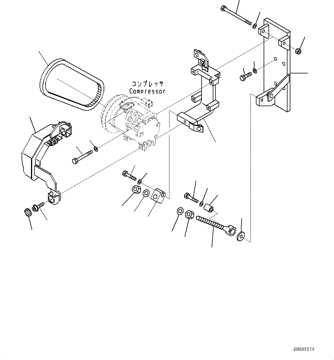 Схема запчастей Komatsu PC850-8E0 - БЛОК КОНДИЦИОНЕРА, КОМПРЕССОР КРЕПЛЕНИЕ (№-) БЛОК КОНДИЦИОНЕРА, С АВТОМАТИЧ. КОНДИЦ. ВОЗДУХА, БОЛ. WIND QUANTITY, ЕС БЕЗОПАСН. REGULATION
