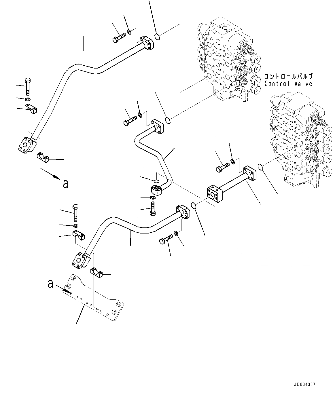 Схема запчастей Komatsu PC850SE-8E0 - КОВШ ТРУБЫ (№-) КОВШ ТРУБЫ, БЕЗ -СЕРВИСНЫЙ КЛАПАН