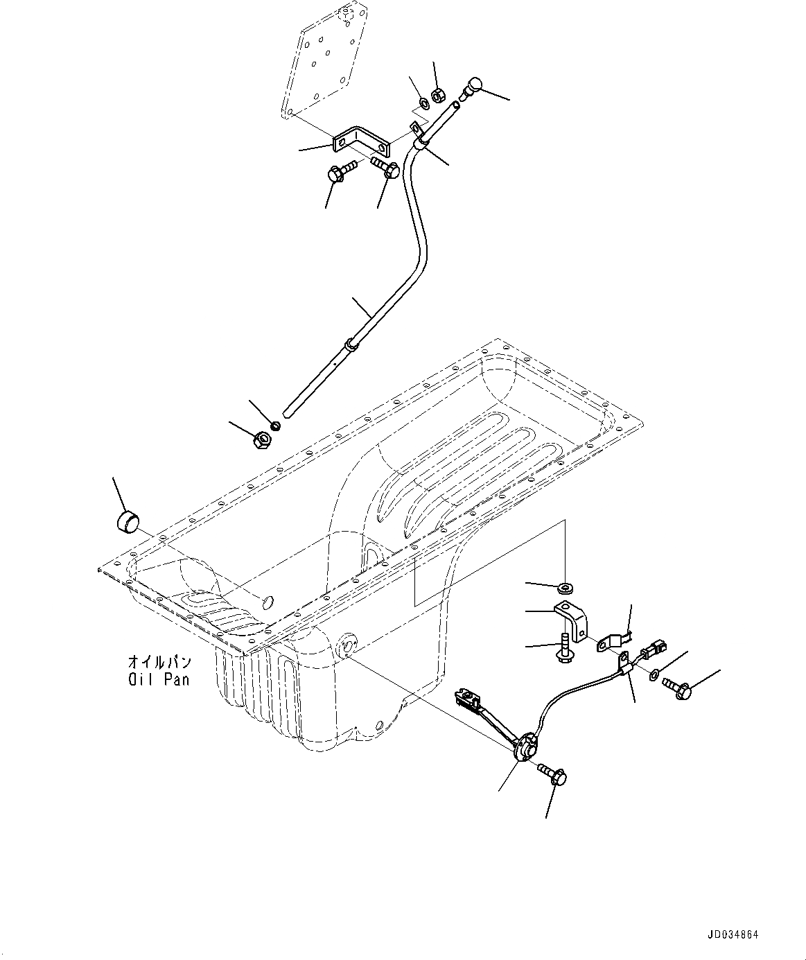 Схема запчастей Komatsu SAA6D140E-5F - МАСЛЯНЫЙ ПОДДОН И ВСАСЫВАЮЩИЙ ПАТРУБОК, МАСЛ. ЩУП (№7-) МАСЛЯНЫЙ ПОДДОН И ВСАСЫВАЮЩИЙ ПАТРУБОК