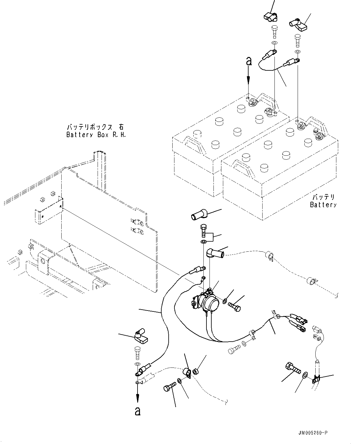 Схема запчастей Komatsu WA900-3E0 - ПРАВ. КОРПУС АККУМУЛЯТОРА, ПРОВОДКА И РЕЛЕ (№78-) ПРАВ. КОРПУС АККУМУЛЯТОРА, АККУМУЛЯТОР И СТАРТЕР DISCONNECT ПЕРЕКЛЮЧАТЕЛЬ, УСИЛЕНН. ПРОВОДКА