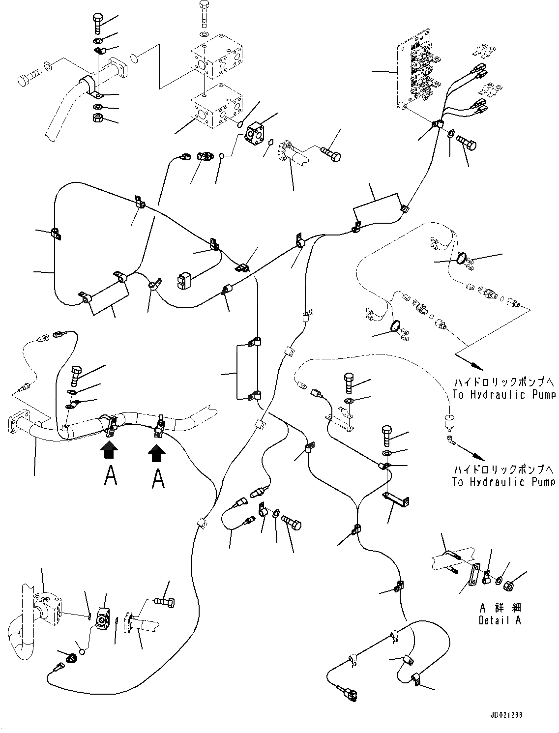 Схема запчастей Komatsu WA900-3E0 - ЗАДН. ПРОВОДКА, ПРОВОДКА (/) (№78-) ЗАДН. ПРОВОДКА, EC REGULATION ARRANGEMENT, VHMS, ORBCOMM