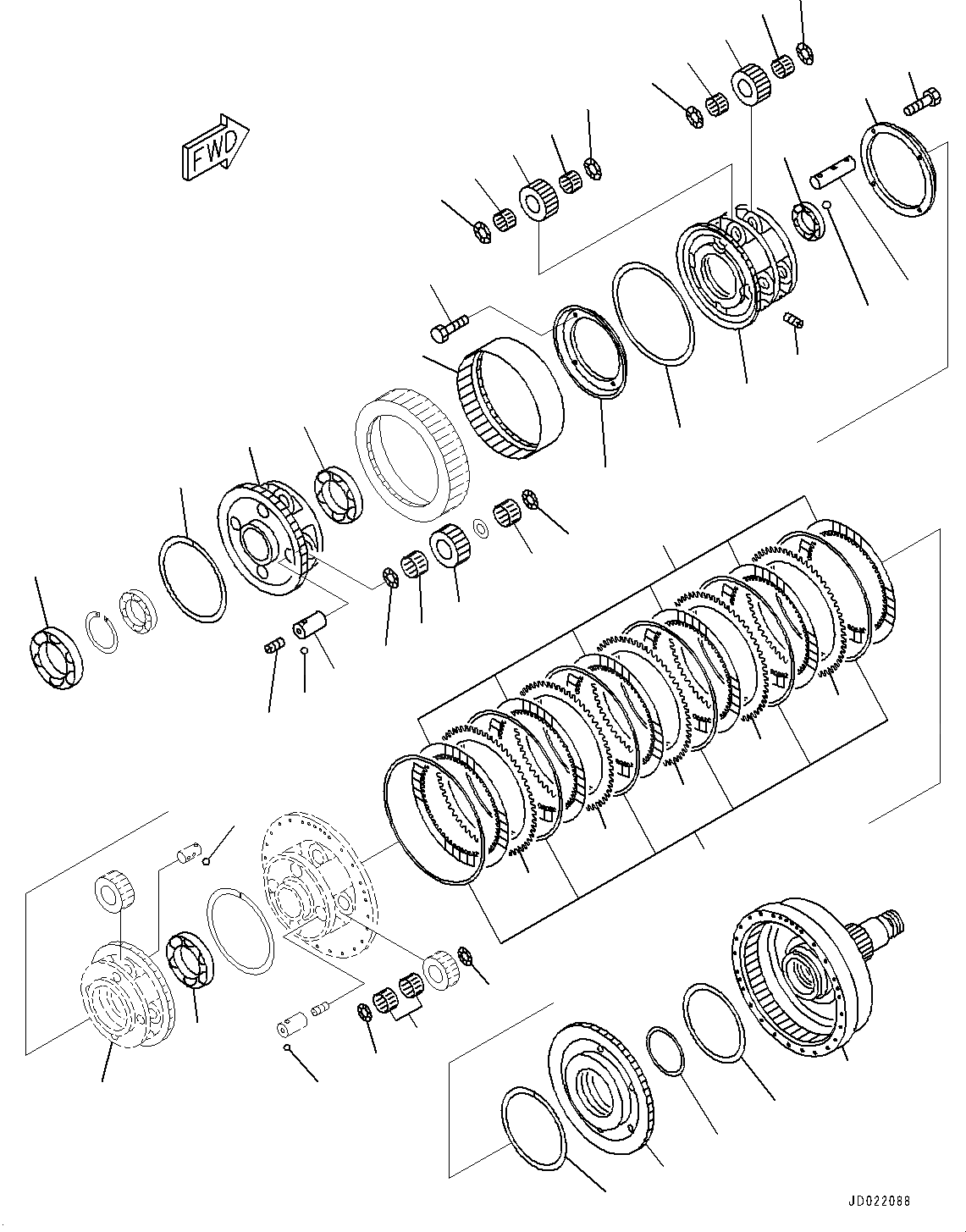 Схема запчастей Komatsu WA900-3E0 - ГИДРОТРАНСФОРМАТОР И ТРАНСМИССИЯ, ВАЛ, ПРИВОД И НЕСУЩИЙ ЭЛЕМЕНТ (/) (№78-) ГИДРОТРАНСФОРМАТОР И ТРАНСМИССИЯ, ЭКСТРЕНН. РУЛЕВ. УПРАВЛЕНИЕ, АВТОМАТИЧ. УПРАВЛ-Е ТИП, ТОРМОЗ. МАСЛ. СИСТЕМА ОХЛАЖДЕНИЯ, VHMS, PREВЕНТИЛЯТОРIVE