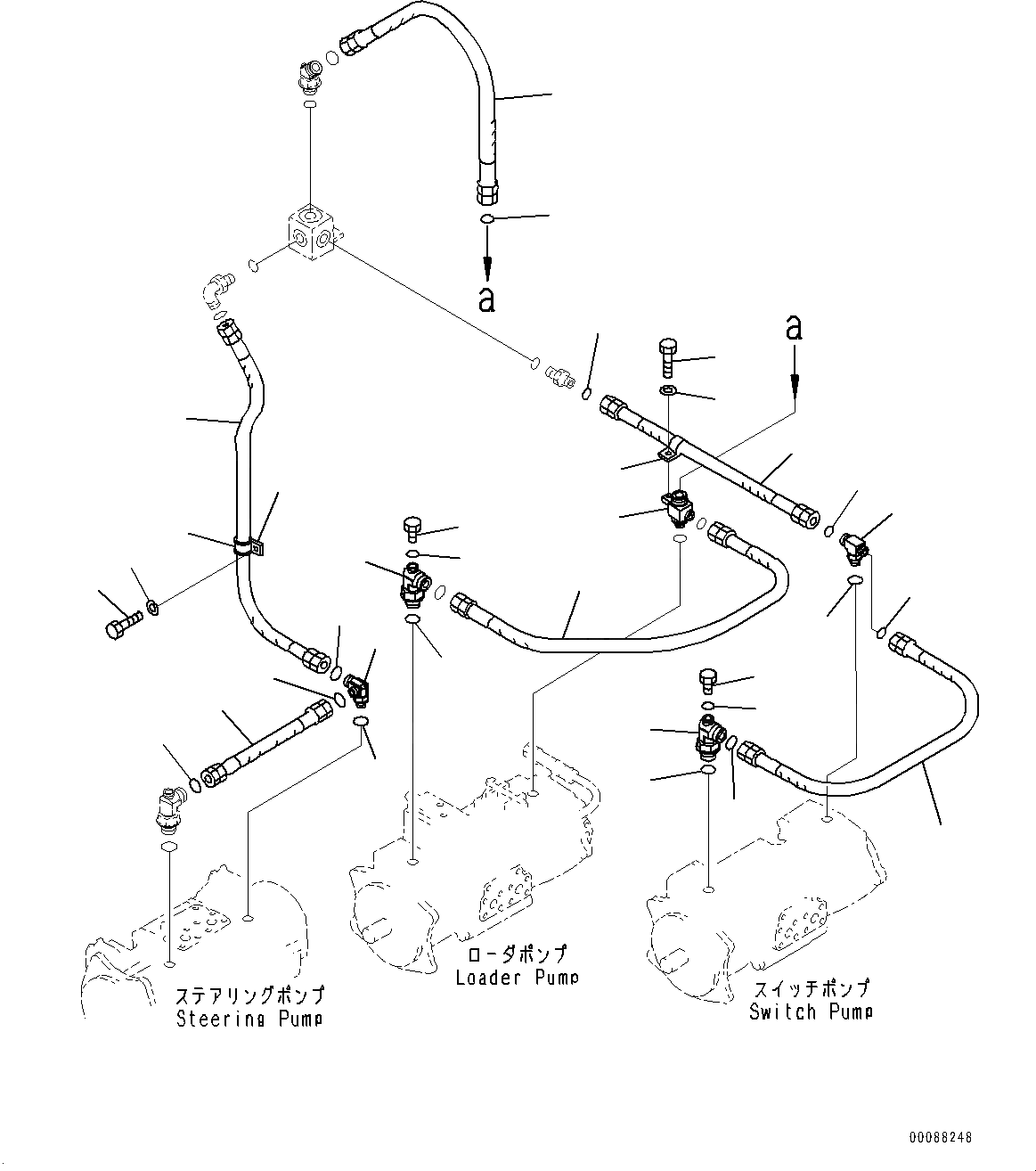Схема запчастей Komatsu WA900-3E0 - ГИДРОТРАНСФОРМАТОР И ТРАНСМИССИЯ, НАСОС ДРЕНАЖН. ТРУБЫ (№78-) ГИДРОТРАНСФОРМАТОР И ТРАНСМИССИЯ, ЭКСТРЕНН. РУЛЕВ. УПРАВЛЕНИЕ, АВТОМАТИЧ. УПРАВЛ-Е ТИП, ТОРМОЗ. МАСЛ. СИСТЕМА ОХЛАЖДЕНИЯ, VHMS, PREВЕНТИЛЯТОРIVE ОСНОВН.TE