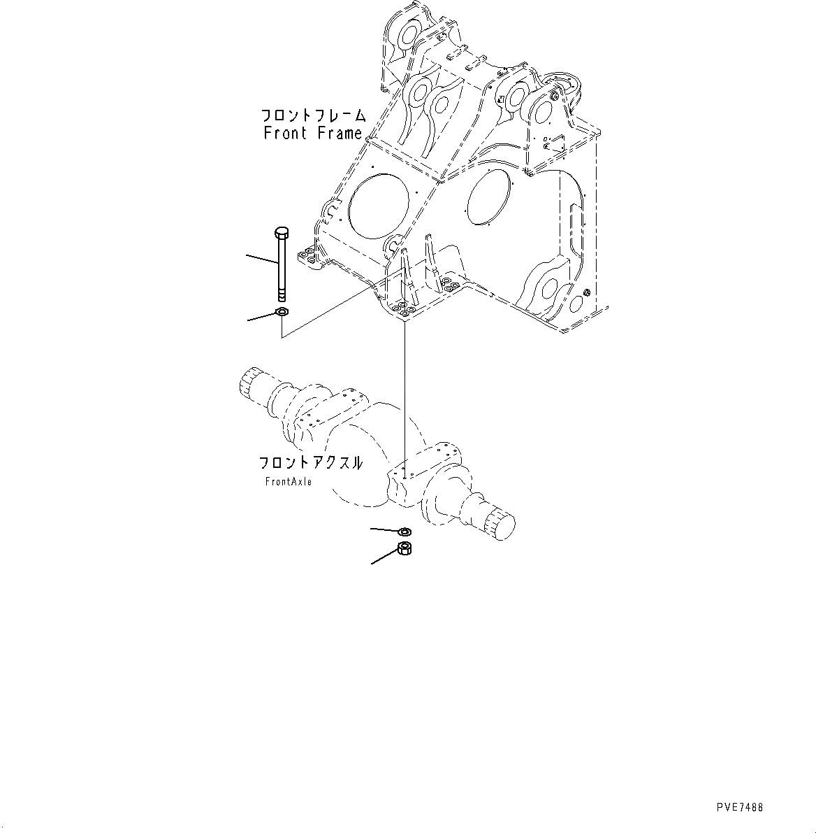 Схема запчастей Komatsu WA900-3E0 - ПЕРЕДНИЙ МОСТ, КРЕПЛЕНИЕ (/) (№78-) ПЕРЕДНИЙ МОСТ, ТОРМОЗ. МАСЛ. СИСТЕМА ОХЛАЖДЕНИЯ