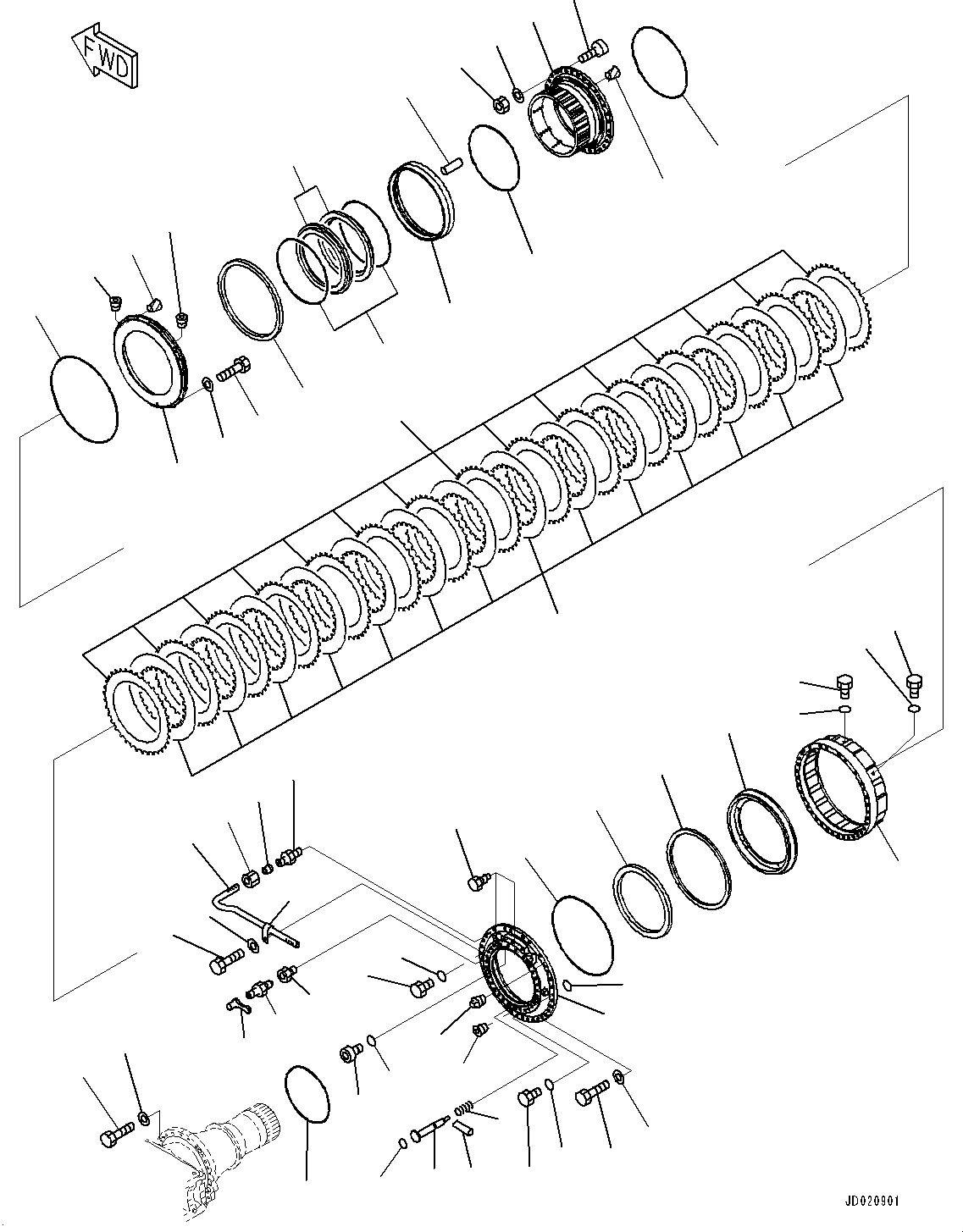Схема запчастей Komatsu WA900-3E0 - ПЕРЕДНИЙ МОСТ, ТОРМОЗ., ПРАВ. (№78-) ПЕРЕДНИЙ МОСТ, ТОРМОЗ. МАСЛ. СИСТЕМА ОХЛАЖДЕНИЯ