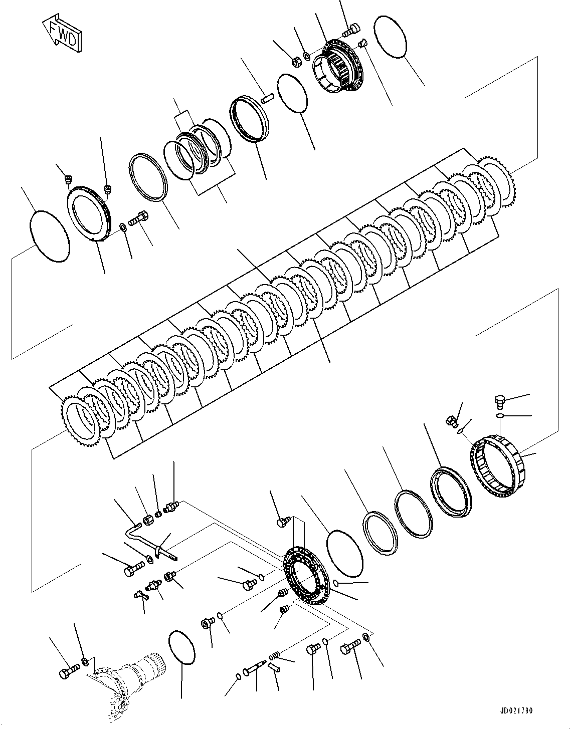 Схема запчастей Komatsu WA900-3E0 - ЗАДН. МОСТ, ТОРМОЗ., ПРАВ. (№78-) ЗАДН. МОСТ, С ТОРМОЗ. МАСЛ. СИСТЕМА ОХЛАЖДЕНИЯ, УСИЛЕНН. ПРОВОДКА