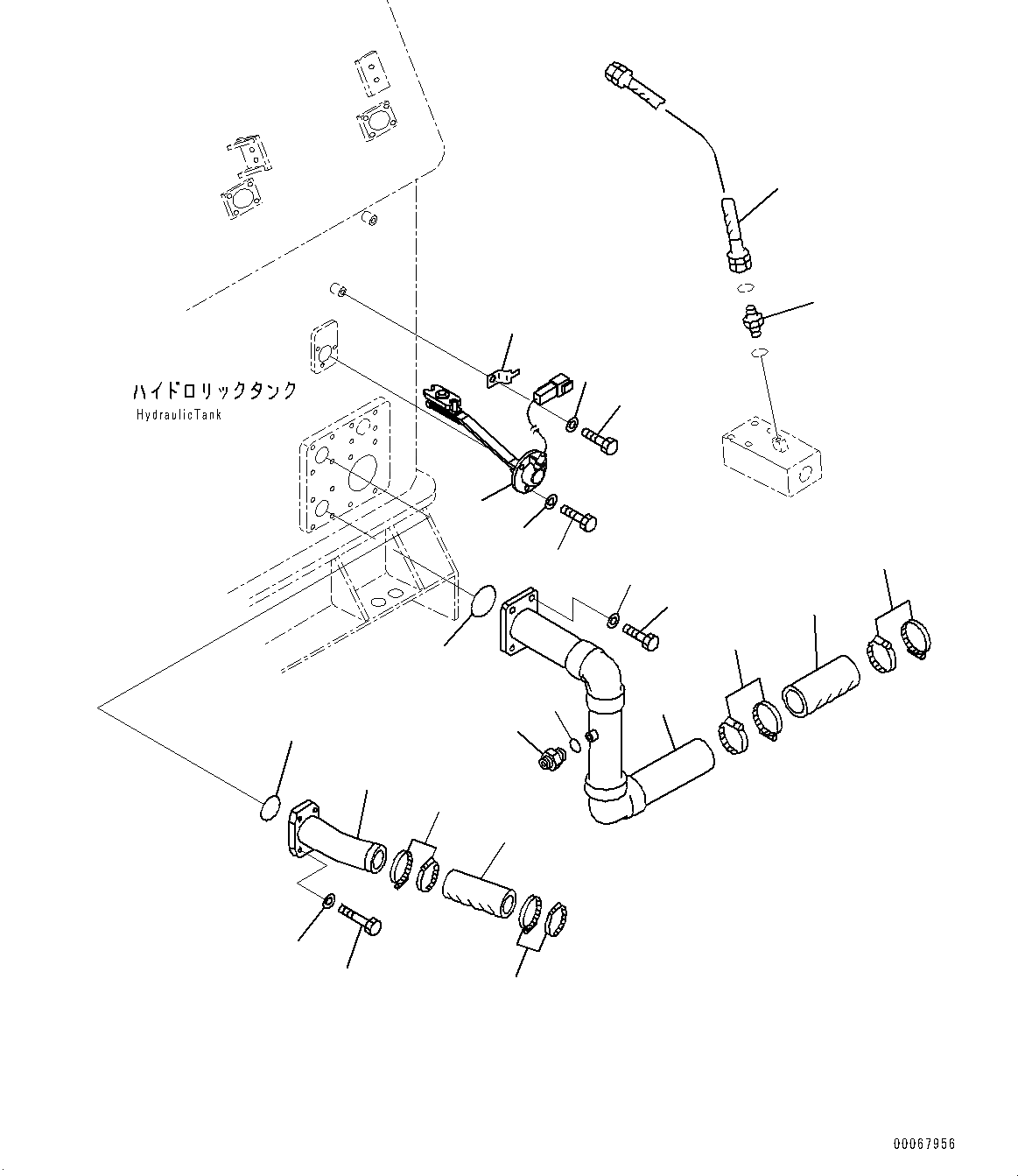 Схема запчастей Komatsu WA900-3E0 - ГИДР. БАК., ГИДРОЛИНИЯ ЭКСТРЕННОГО УПРАВЛЕНИЯ (№78-) ГИДР. БАК., ЭКСТРЕНН. РУЛЕВ. УПРАВЛЕНИЕ, АВТОМАТИЧ. УПРАВЛ-Е ТИП, ТОРМОЗ. МАСЛ. СИСТЕМА ОХЛАЖДЕНИЯ, VHMS, НАКЛОН. ОГРАНИЧИТЕЛЬ, УДАЛЕНН. СТРЕЛА ПОЗИЦИОНЕР