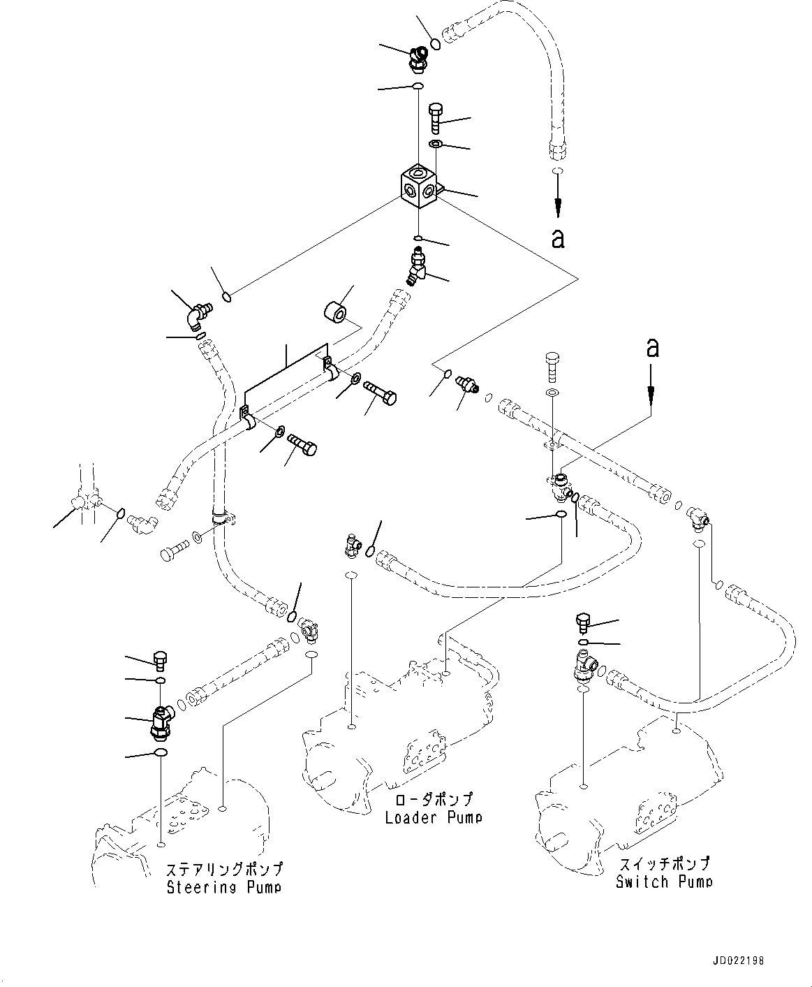 Схема запчастей Komatsu WA900-3E0 - ГИДРОЛИНИЯ, НАСОС ДРЕНАЖН. ТРУБЫ (№78-) ГИДРОЛИНИЯ, AJSS, ЭКСТРЕНН. РУЛЕВ. УПРАВЛЕНИЕ, АВТОМАТИЧ. УПРАВЛ-Е ТИП, ТОРМОЗ. МАСЛ. СИСТЕМА ОХЛАЖДЕНИЯ, УДАЛЕНН. СТРЕЛА ПОЗИЦИОНЕР, ACTIVE WOR