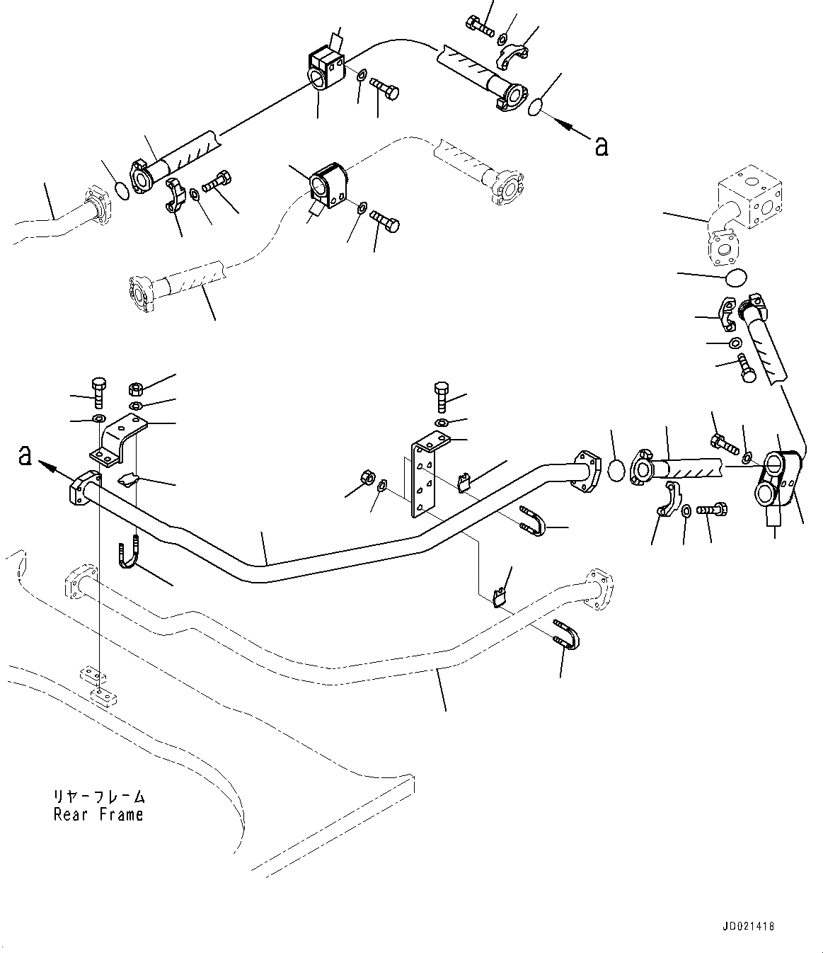 Схема запчастей Komatsu WA900-3E0 - ГИДРОЛИНИЯ, СИСТЕМА ТРУБ ОХЛАЖДЕНИЯ (/) (№78-) ГИДРОЛИНИЯ, AJSS, ЭКСТРЕНН. РУЛЕВ. УПРАВЛЕНИЕ, АВТОМАТИЧ. УПРАВЛ-Е ТИП, НАКЛОН. ОГРАНИЧИТЕЛЬ, ACTIVE РАБОЧ.ING СИСТЕМА