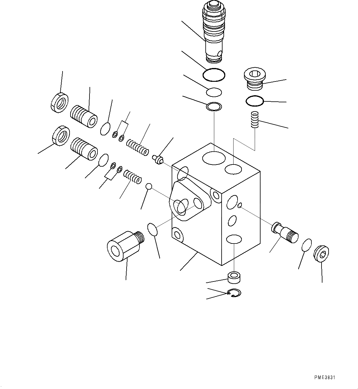 Схема запчастей Komatsu WA900-3E0 - УПРАВЛ-Е ТОРМОЗОМ, ВНУТР. ЧАСТИ, КЛАПАН АККУМУЛЯТОРА (№78-) УПРАВЛ-Е ТОРМОЗОМ, VHMS