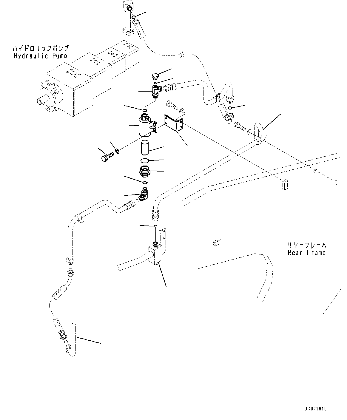 Схема запчастей Komatsu WA900-3E0 - УПРАВЛ-Е ТОРМОЗОМ, ТОРМОЗНАЯ ГИДРОЛИНИЯ (№78-) УПРАВЛ-Е ТОРМОЗОМ, VHMS
