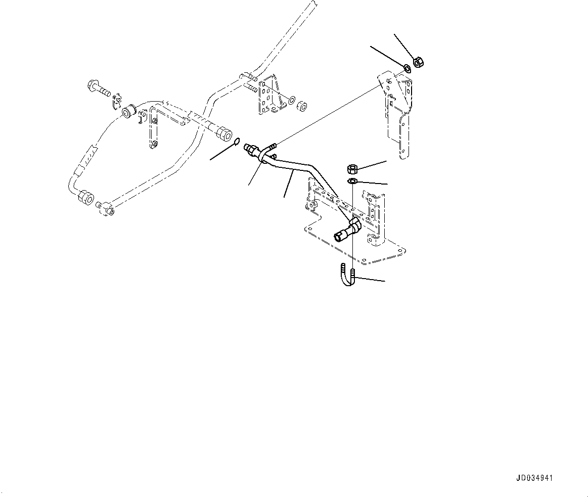 Схема запчастей Komatsu WA900-3E0 - УПРАВЛ-Е ТОРМОЗОМ, РАДИАТОР ХЛАДАГЕНТ QUICK FILL ТРУБЫ (№78-) УПРАВЛ-Е ТОРМОЗОМ, MINING СПЕЦ-ЯIFICATION