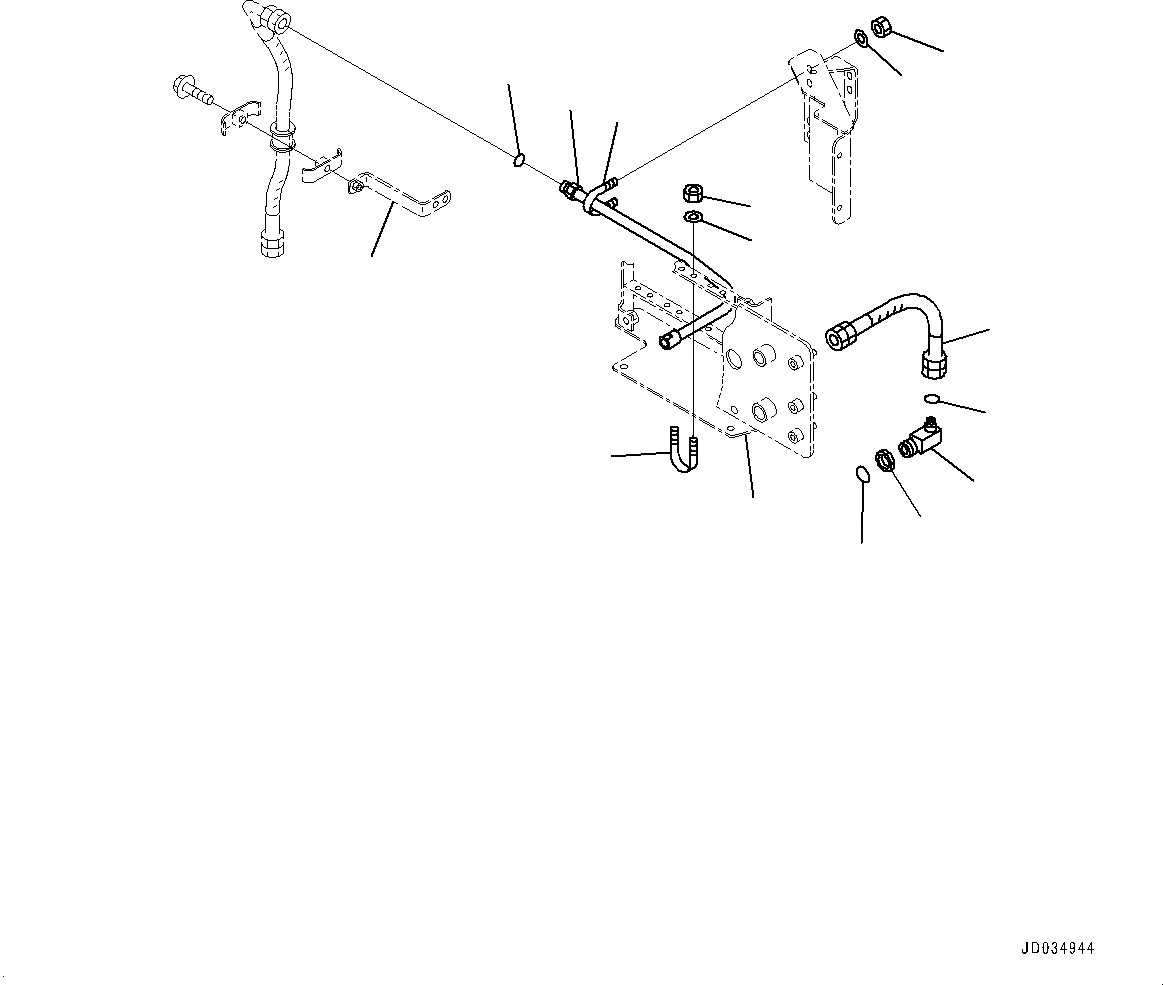 Схема запчастей Komatsu WA900-3E0 - УПРАВЛ-Е ТОРМОЗОМ, ТРАНСМИССИЯ МАСЛ. SAMPLING ТРУБЫ (№78-) УПРАВЛ-Е ТОРМОЗОМ, MINING СПЕЦ-ЯIFICATION