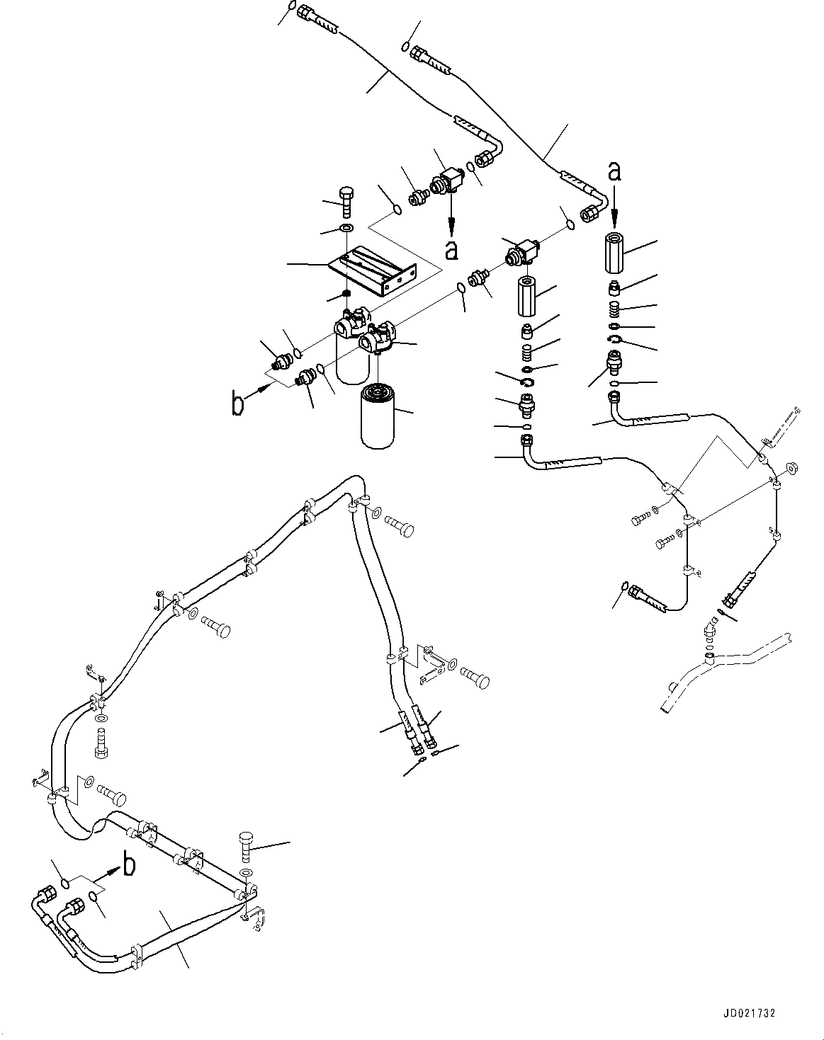 Схема запчастей Komatsu WA900-3E0 - ТОРМОЗНАЯ ГИДРОЛИНИЯ, ОХЛАЖД-Е МАСЛ. ФИЛЬТР (№78-) ТОРМОЗНАЯ ГИДРОЛИНИЯ, ADVANCED ДЖОЙСТИК СИСТЕМАУПРАВЛЕНИЯ ПОВОРОТОМ(AJSS), ТОРМОЗ. МАСЛ. СИСТЕМА ОХЛАЖДЕНИЯ, ПРОХОДНОЙ ФИЛЬТР, MINING СПЕЦ-ЯIFICATION