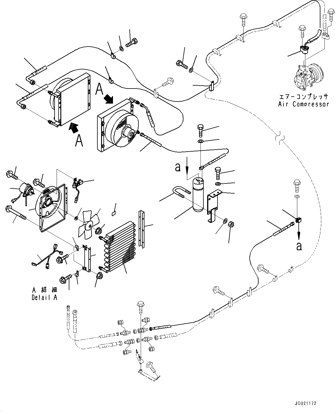 Схема запчастей Komatsu WA900-3E0 - BULKHEAD, ЗАДН. ПРОВОДКА (/) (№78-) BULKHEAD, ТОРМОЗ. МАСЛ. СИСТЕМА ОХЛАЖДЕНИЯ, КОНДИЦ. ВОЗДУХА