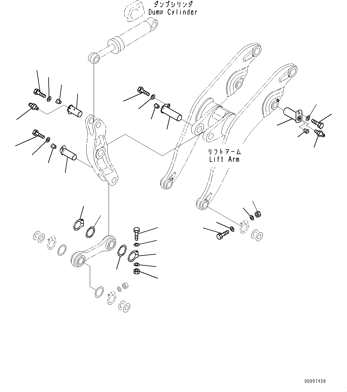 Схема запчастей Komatsu WA900-3E0 - РУКОЯТЬ И BELL CRANK, ПАЛЕЦ (/) (№78-) РУКОЯТЬ И BELL CRANK, УДАЛЕНН. СТРЕЛА ПОЗИЦИОНЕР, ACTIVE РАБОЧ.ING СИСТЕМА, АВТОМАТИЧ.-СИСТ. СМАЗКИ СИСТЕМА