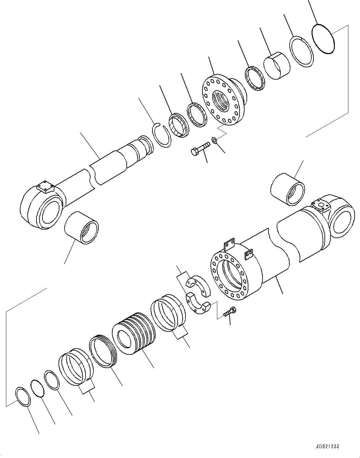 Схема запчастей Komatsu WA900-3E0 - ГИДРОЦИЛИНДР КОВША, ВНУТР. ЧАСТИ (№78-) ГИДРОЦИЛИНДР КОВША, КОВШ ПОЗИЦИОНЕР, НАКЛОН. ОГРАНИЧИТЕЛЬ
