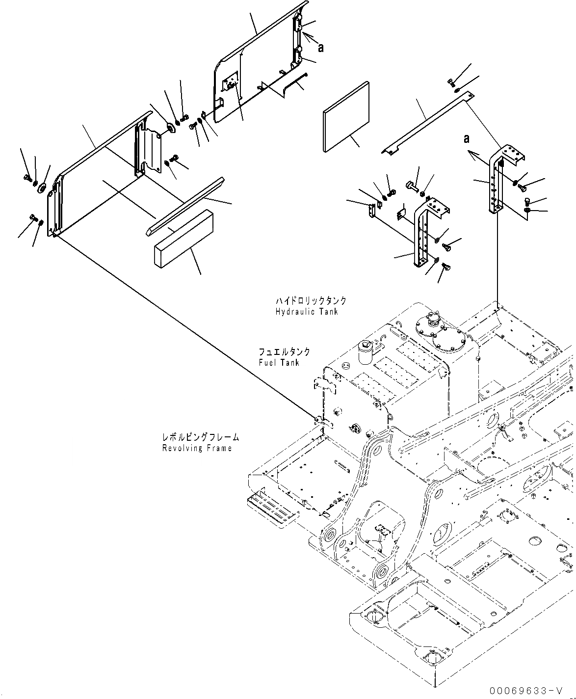 Схема запчастей Komatsu PC220-8 - БОКОВ. КРЫШКА ПРАВ. (№877-) БОКОВ. КРЫШКА ПРАВ.