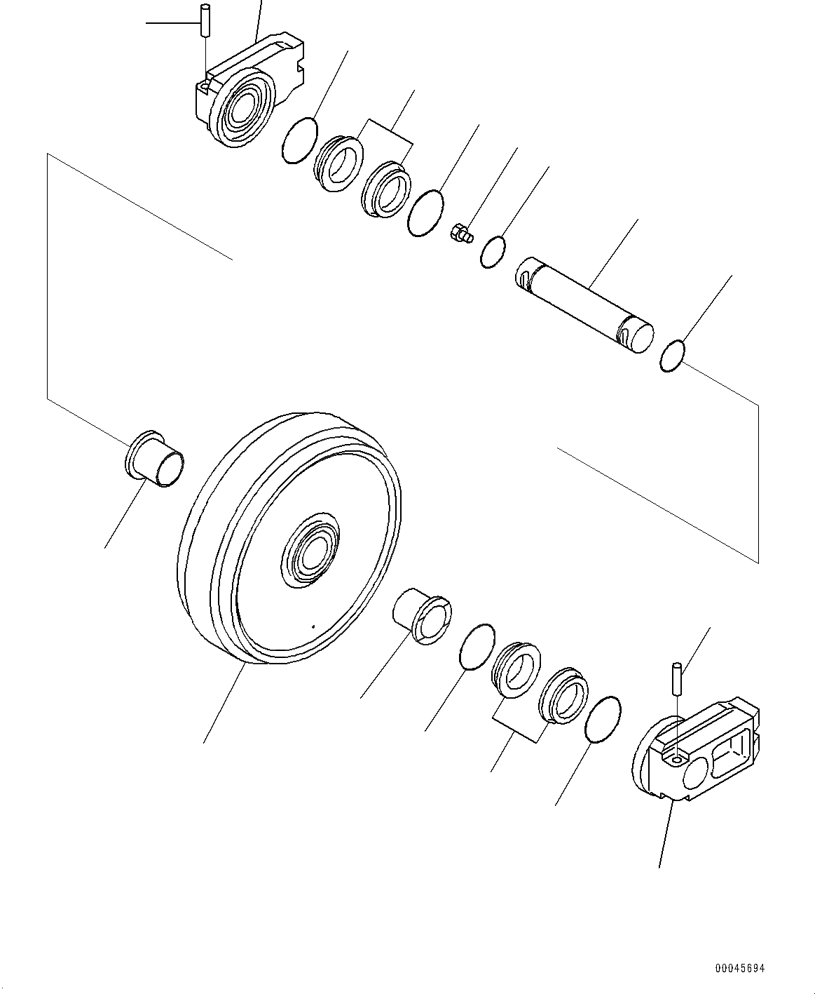 Схема запчастей Komatsu PC220-8 - ПЕРЕДН. ЛЕНИВЕЦ И ОПОРНЫЙ ЭЛЕМЕНТ ЛЕНИВЦА, ПЕРЕДН. ЛЕНИВЕЦ (№877-) ПЕРЕДН. ЛЕНИВЕЦ И ОПОРНЫЙ ЭЛЕМЕНТ ЛЕНИВЦА, RUSTЗАЩИТА SPRING LV, ДЛЯ СЕВ. АМЕРИКИ, АВСТРАЛИЯ