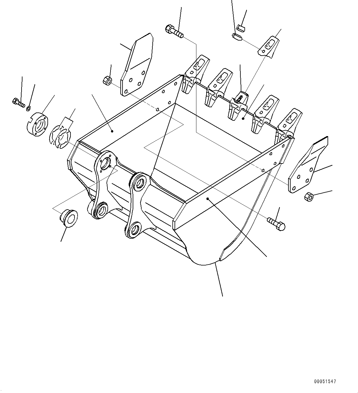 Схема запчастей Komatsu PC220-8 - КОВШ (№877-) КОВШ, .M, MM ШИР., ВЕРТИКАЛЬН. ПАЛЕЦ
