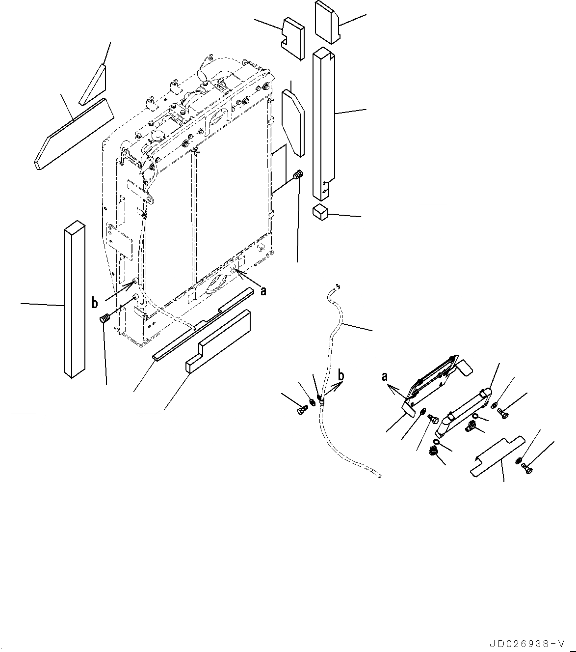 Схема запчастей Komatsu PC220LC-8 - СИСТЕМА ОХЛАЖДЕНИЯ, ТОПЛИВН. ОХЛАДИТЕЛЬ И КОНДЕНСАТОР (№877-) СИСТЕМА ОХЛАЖДЕНИЯ, БЕЗ АВТОМАТИЧ. КОНДИЦ. ВОЗДУХА