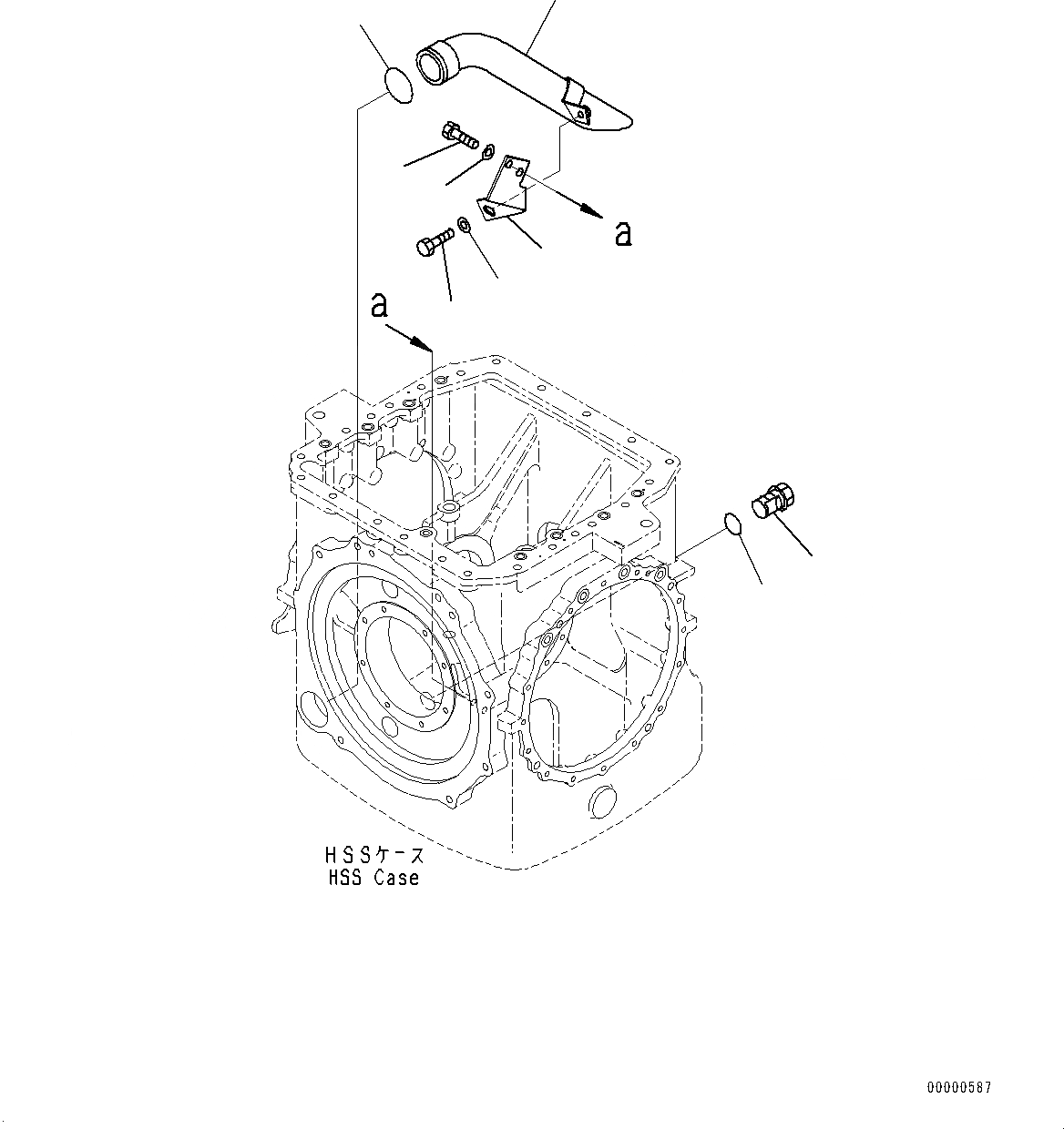 Схема запчастей Komatsu D85PX-15R - СИЛОВАЯ ПЕРЕДАЧА, РУЛЕВ. УПРАВЛЕНИЕ СУППОРТ (№-) СИЛОВАЯ ПЕРЕДАЧА, БЕЗ ДВИГАТЕЛЬ С ПОДОГРЕВАТЕЛЬ ХЛАДАГЕНТА