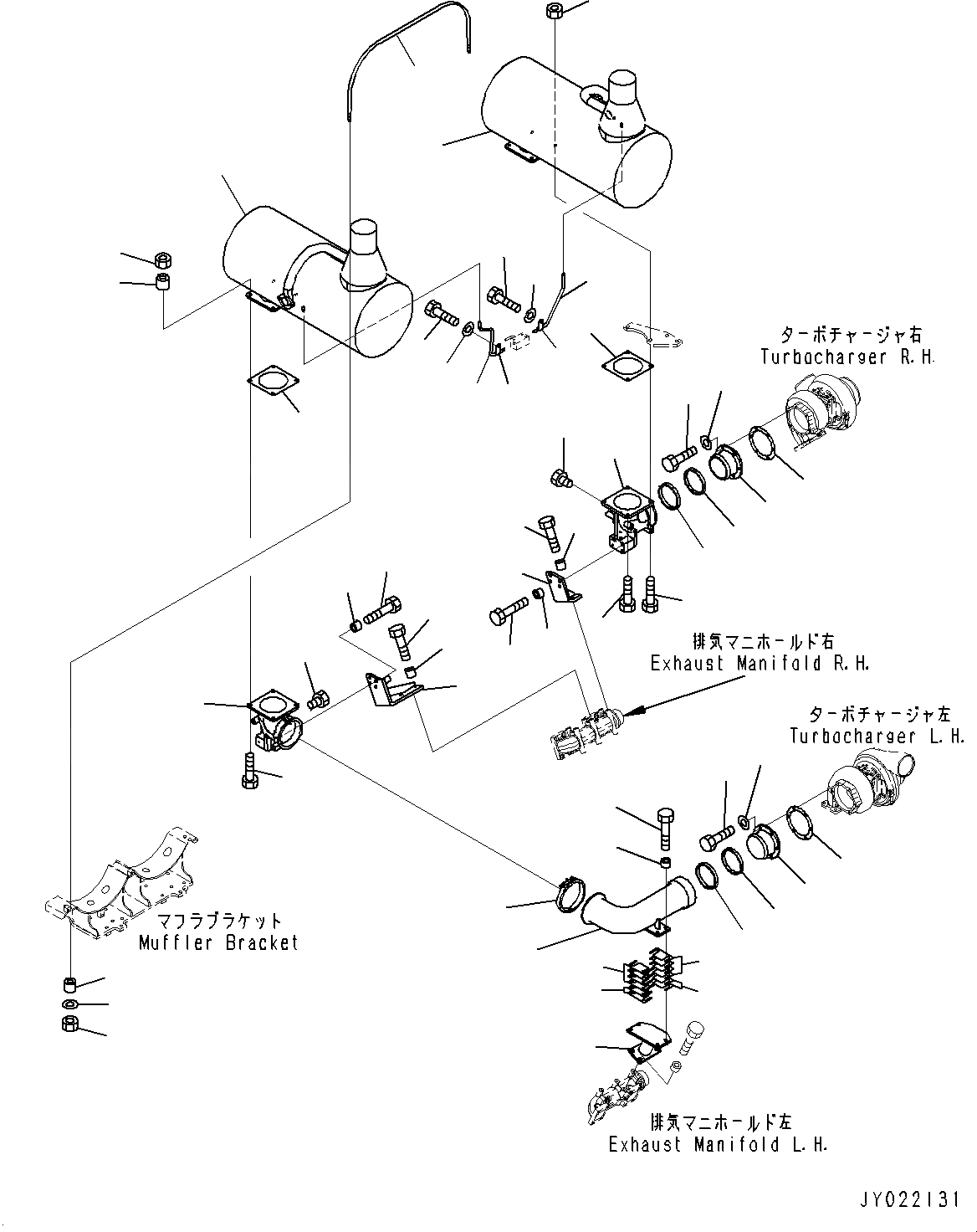 Схема запчастей Komatsu SAA12V140E-3D - ВЫПУСКН. ГЛУШИТЕЛЬ, МОНТАЖНЫЙ КАРКАС (№9-) ВЫПУСКН. ГЛУШИТЕЛЬ, ДЛЯ EXTRA BAD ТОПЛИВН. И ПЛОХ. ТОПЛИВО СПЕЦ-ЯIFICATION, ВОДН.+DUST, ДОПОЛН. ФИЛЬТР.