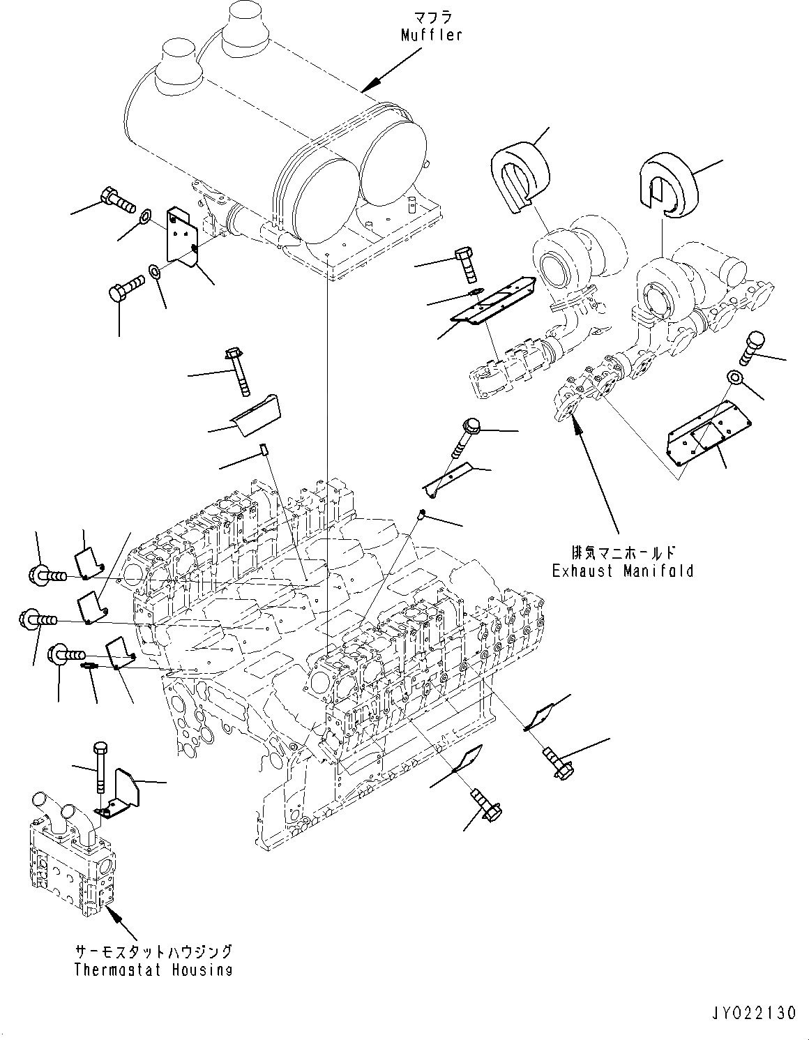 Схема запчастей Komatsu SAA12V140E-3D - ТЕРМОЗАЩИТА (№9-) ТЕРМОЗАЩИТА