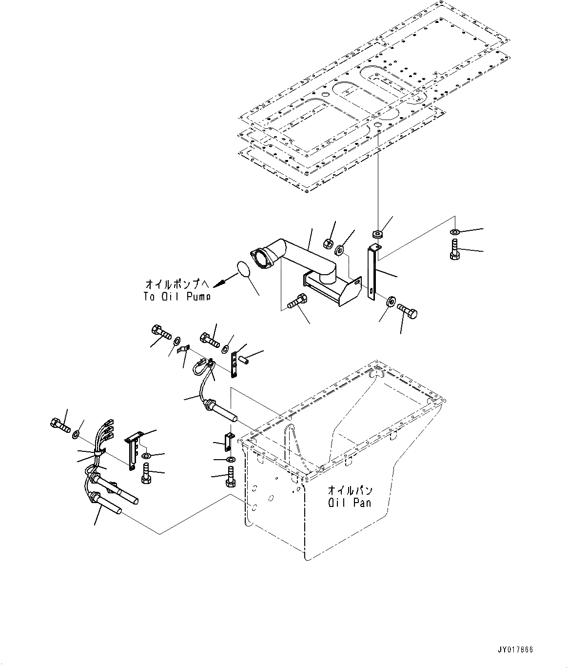 Схема запчастей Komatsu SAA12V140E-3D - МАСЛЯНЫЙ ПОДДОН И ВСАСЫВАЮЩИЙ ПАТРУБОК, ВСАСЫВАЮЩИЙ ПАТРУБОК (№8-) МАСЛЯНЫЙ ПОДДОН И ВСАСЫВАЮЩИЙ ПАТРУБОК, ДЛЯ ХОЛОДН. AREA СПЕЦ-ЯIFICATION A (- DEG C)