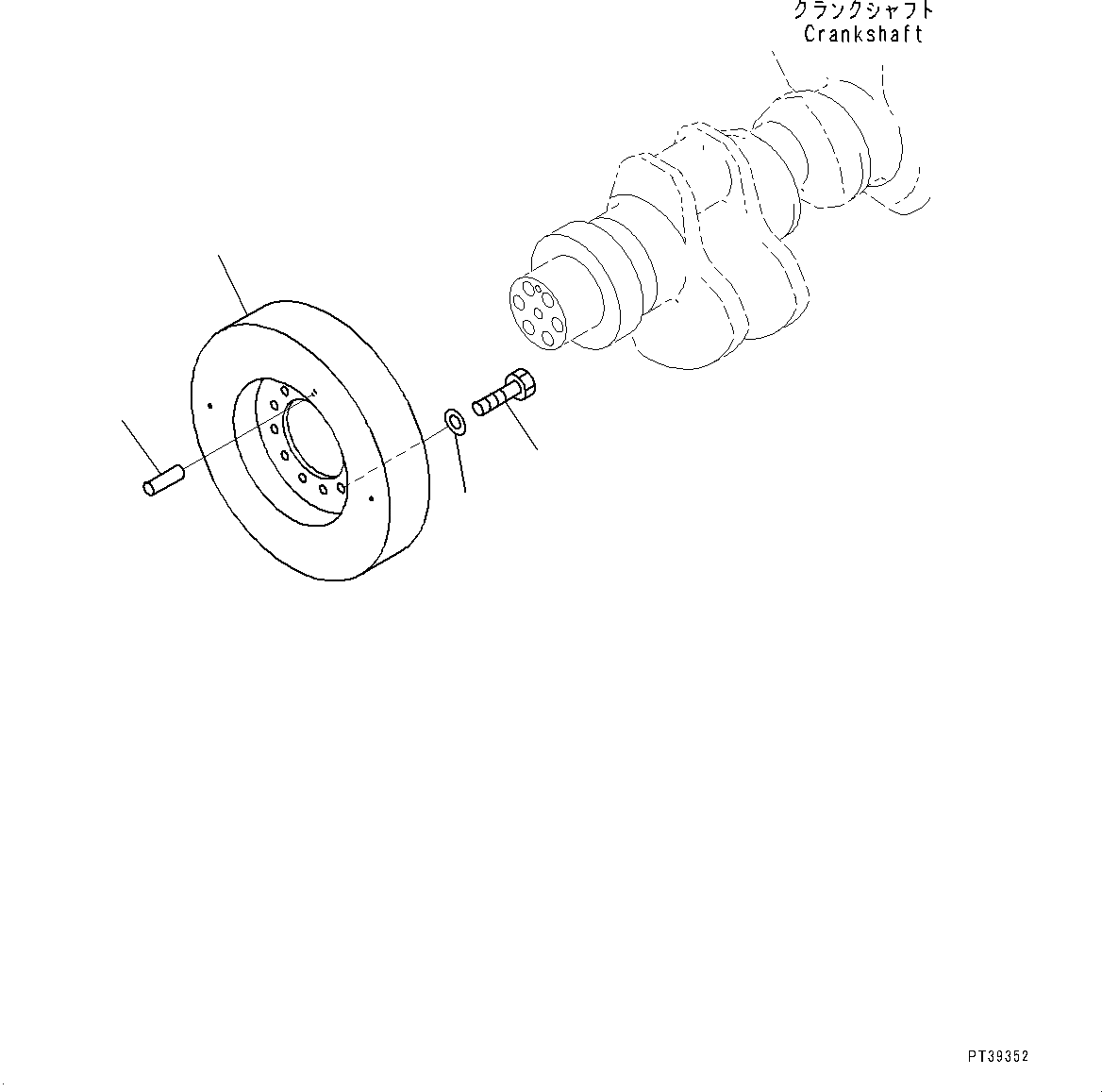 Схема запчастей Komatsu SAA12V140E-3D - ДЕМПФЕР (№9-) ДЕМПФЕР