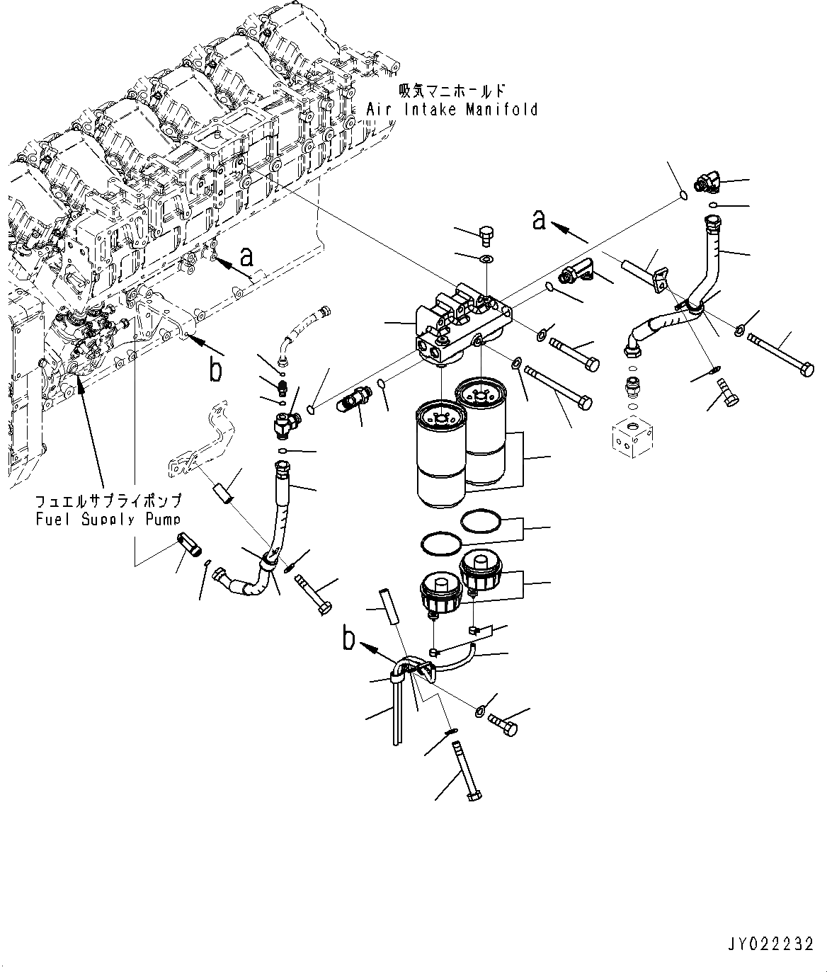 Схема запчастей Komatsu SAA12V140E-3D - ТОПЛИВН. PREФИЛЬТР. (№9-) ТОПЛИВН. PREФИЛЬТР., ДЛЯ СТРАН ЕС БЕЗОПАСН. REGULATION