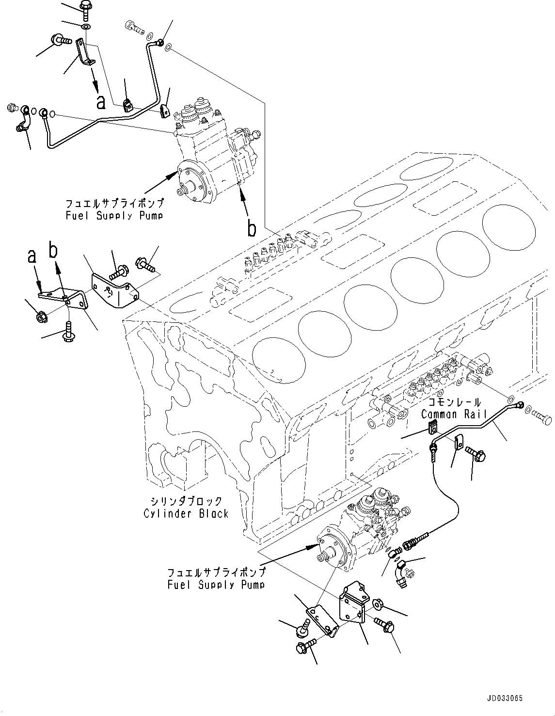 Схема запчастей Komatsu SAA12V140E-3D - ТОПЛИВН. НАСОС КОРПУС (№9-) ТОПЛИВН. НАСОС КОРПУС